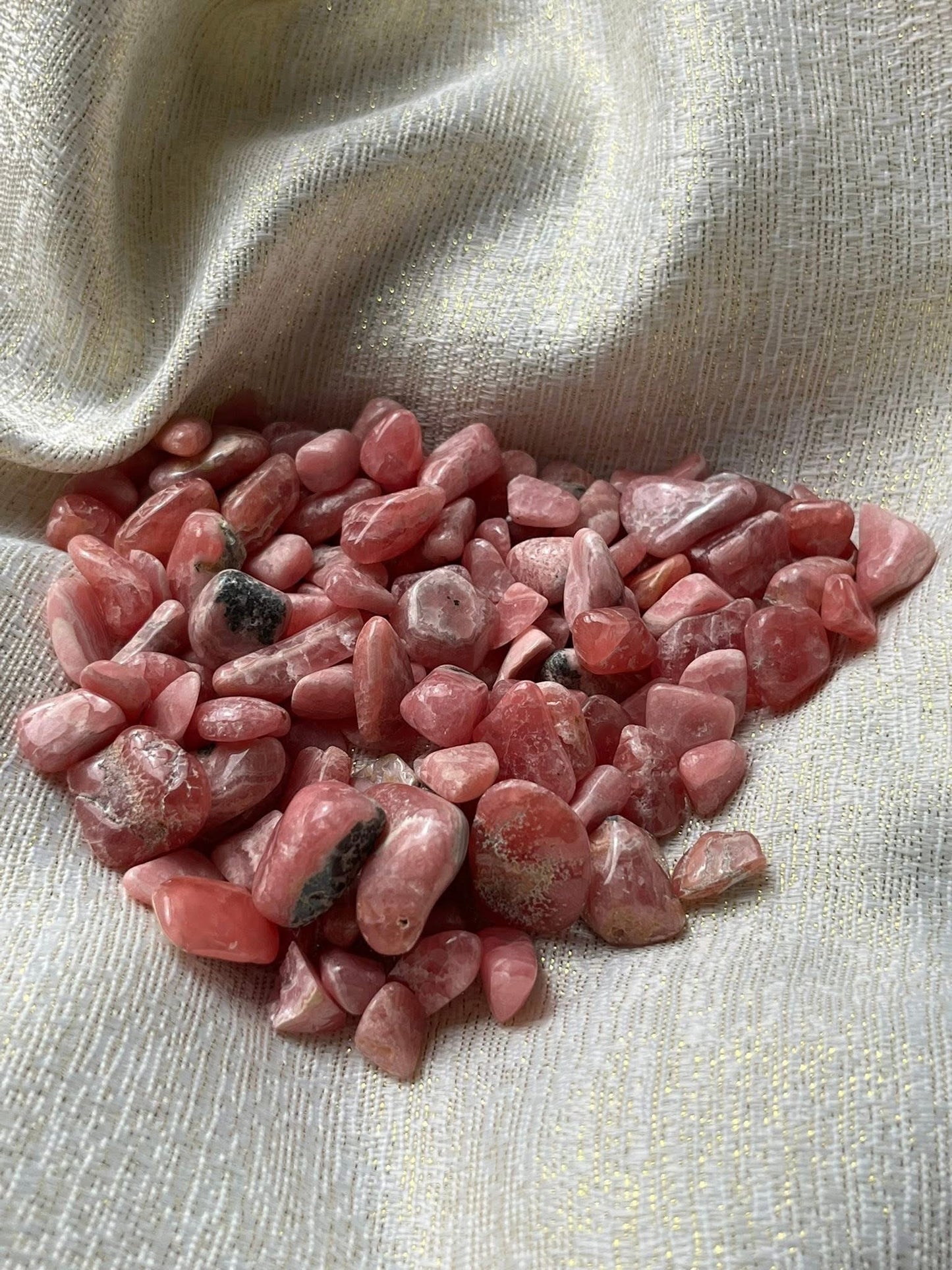 Rhodochrosite Mini Tumbled Stone 250g Pack