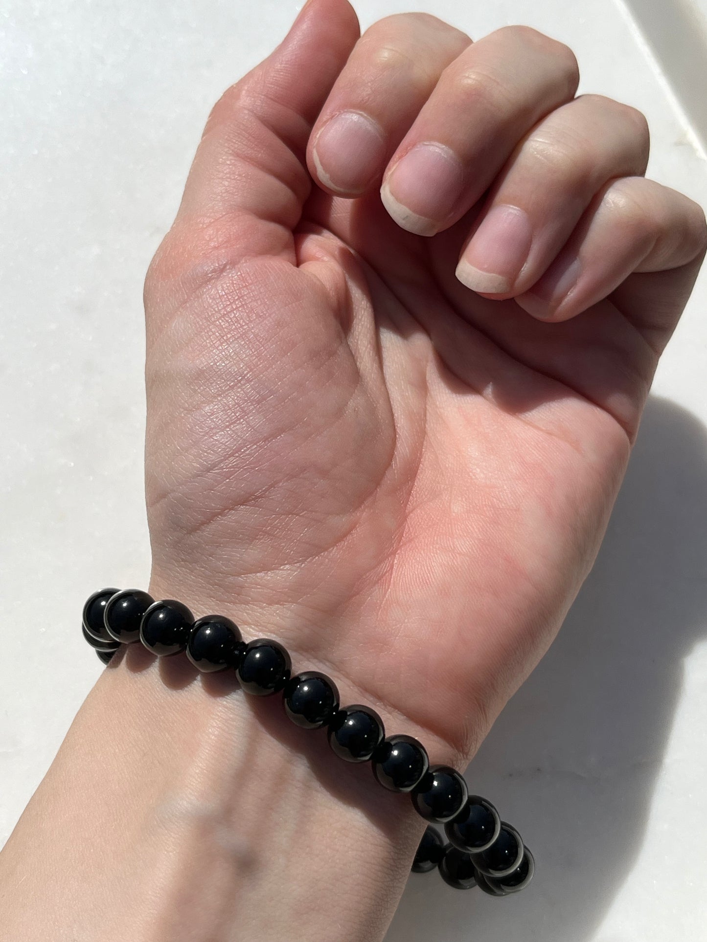 Black Tourmaline 8mm Bead Bracelet