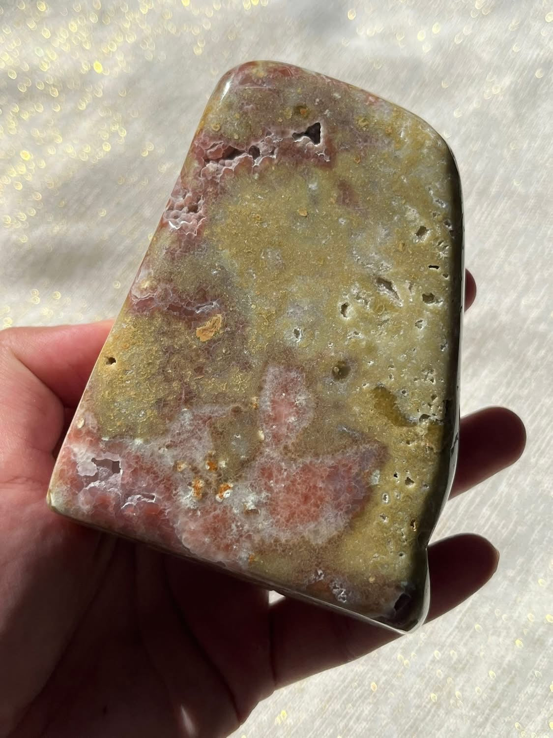 High Grade Pink Banded Calcite Freeform A