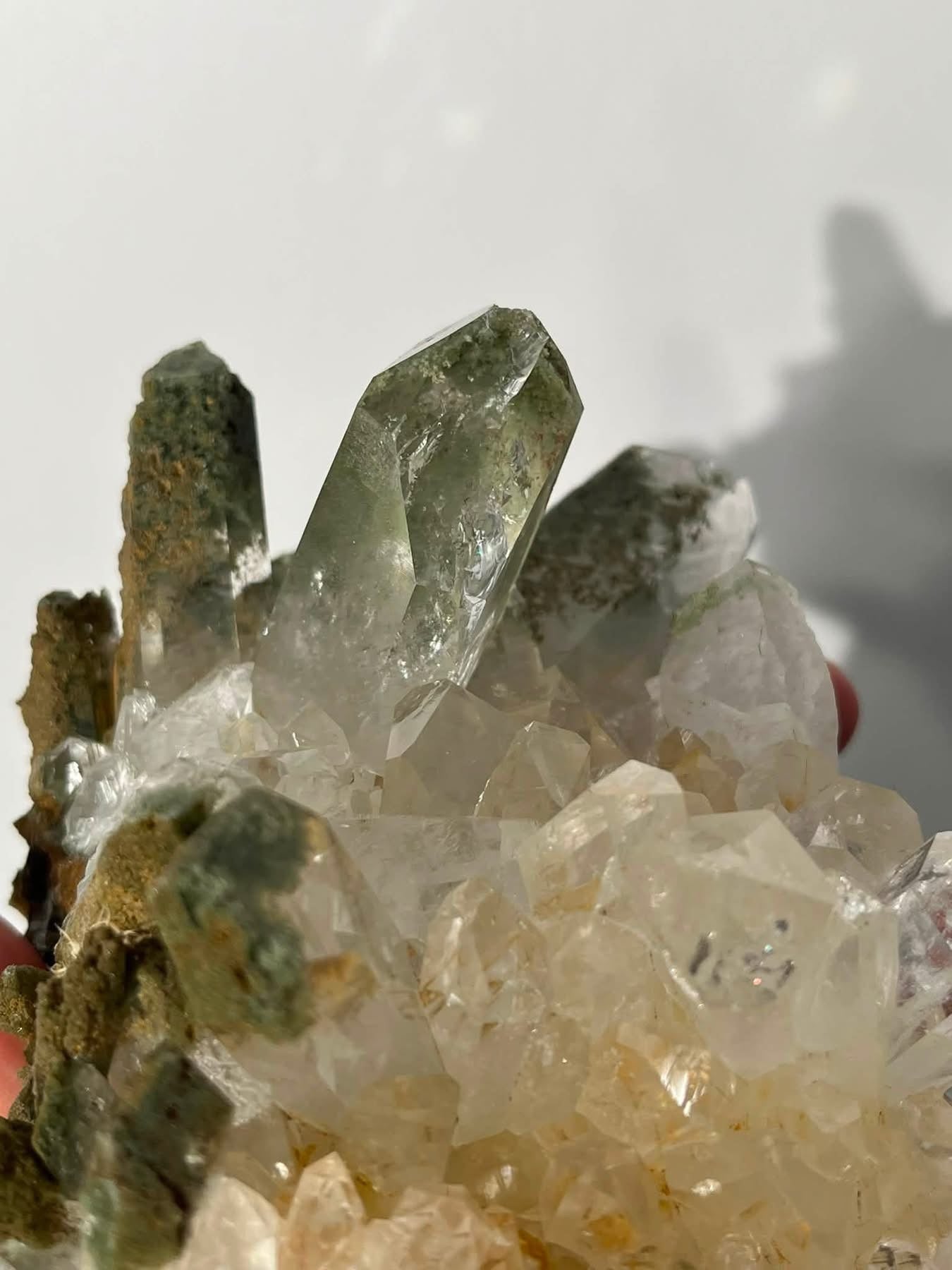 XL Chlorite Garden Quartz Cluster Specimen E