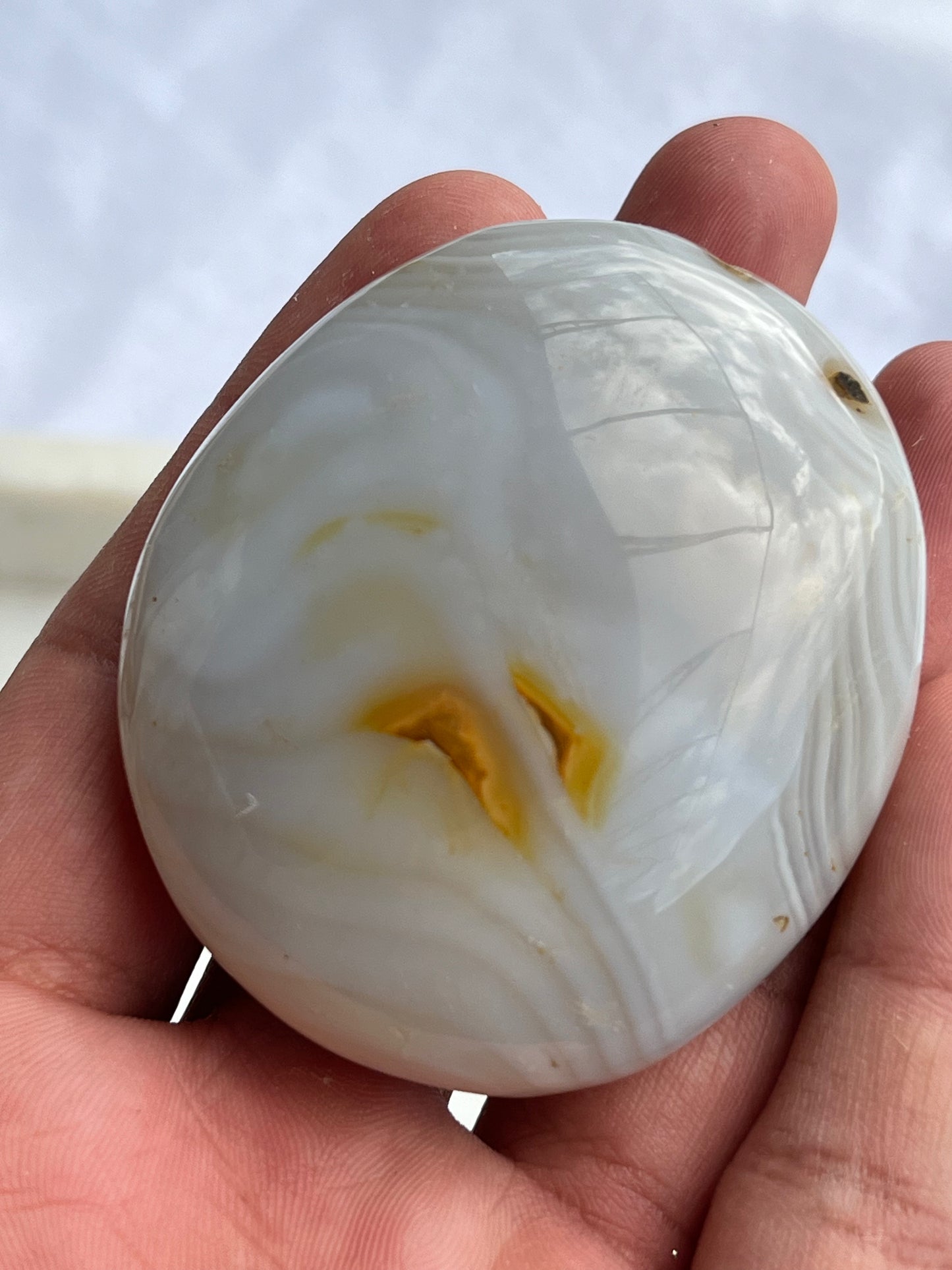 Flower Agate Palmstone