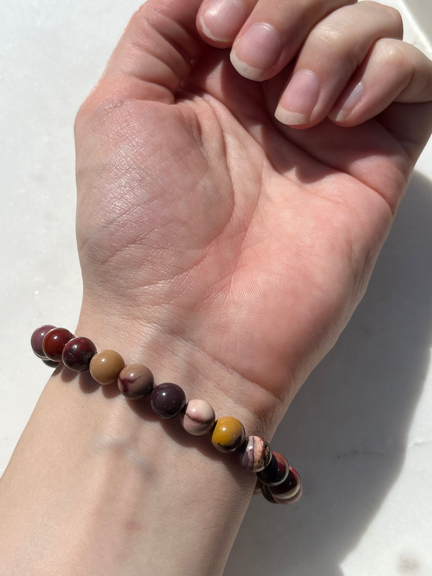 Australian Mookaite Jasper 8mm Bead Bracelet