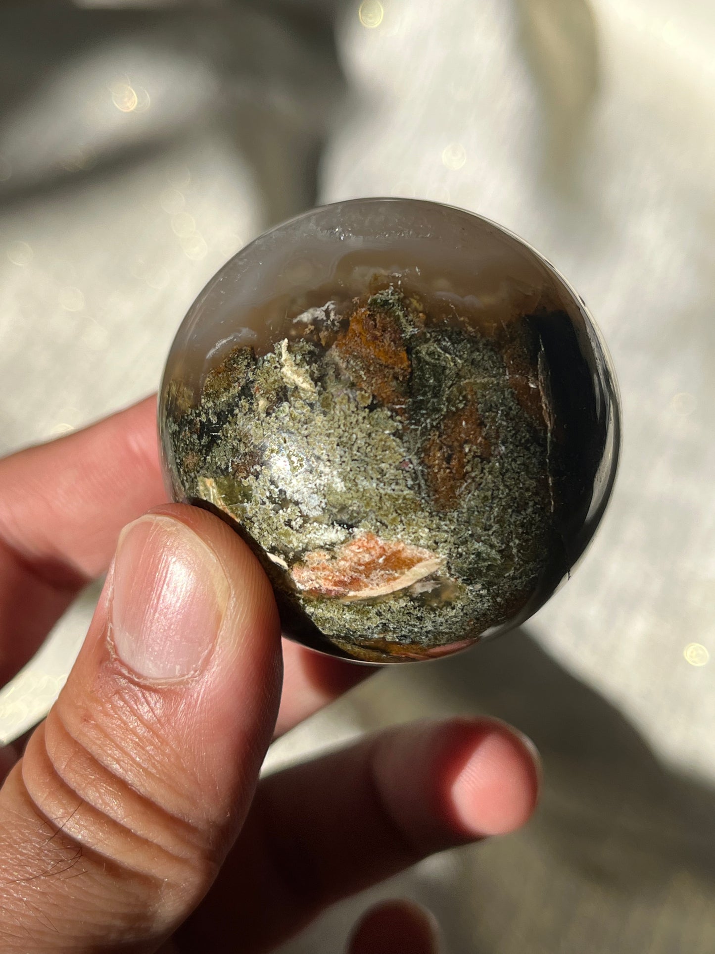 Nebula Agate Spheres Lot B (2 pieces)