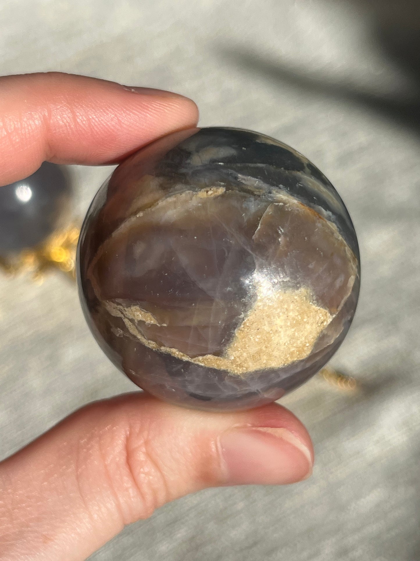 Purple Chalcedony Sphere Set (2 spheres)