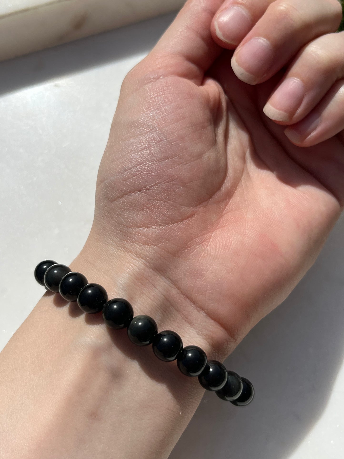 Rainbow Obsidian 8mm Bead Bracelet