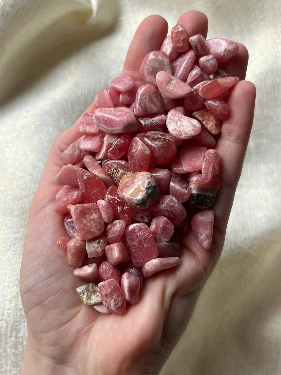 Rhodochrosite Mini Tumbled Stone 250g Pack