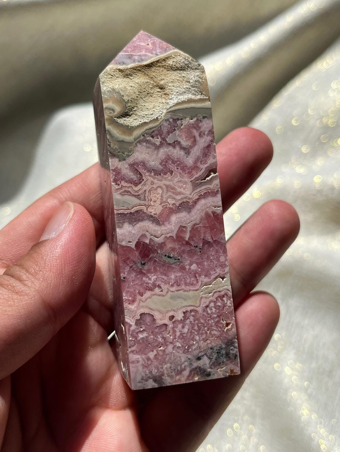 Statement Rhodochrosite Tower A