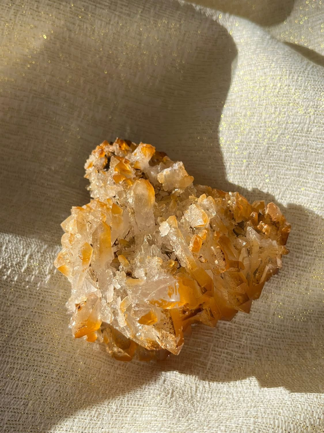 Golden Healer Quartz Specimens with Siderite Inclusions Lot B