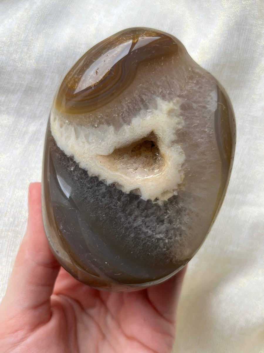 Brazilian Agate Druzy Freeform