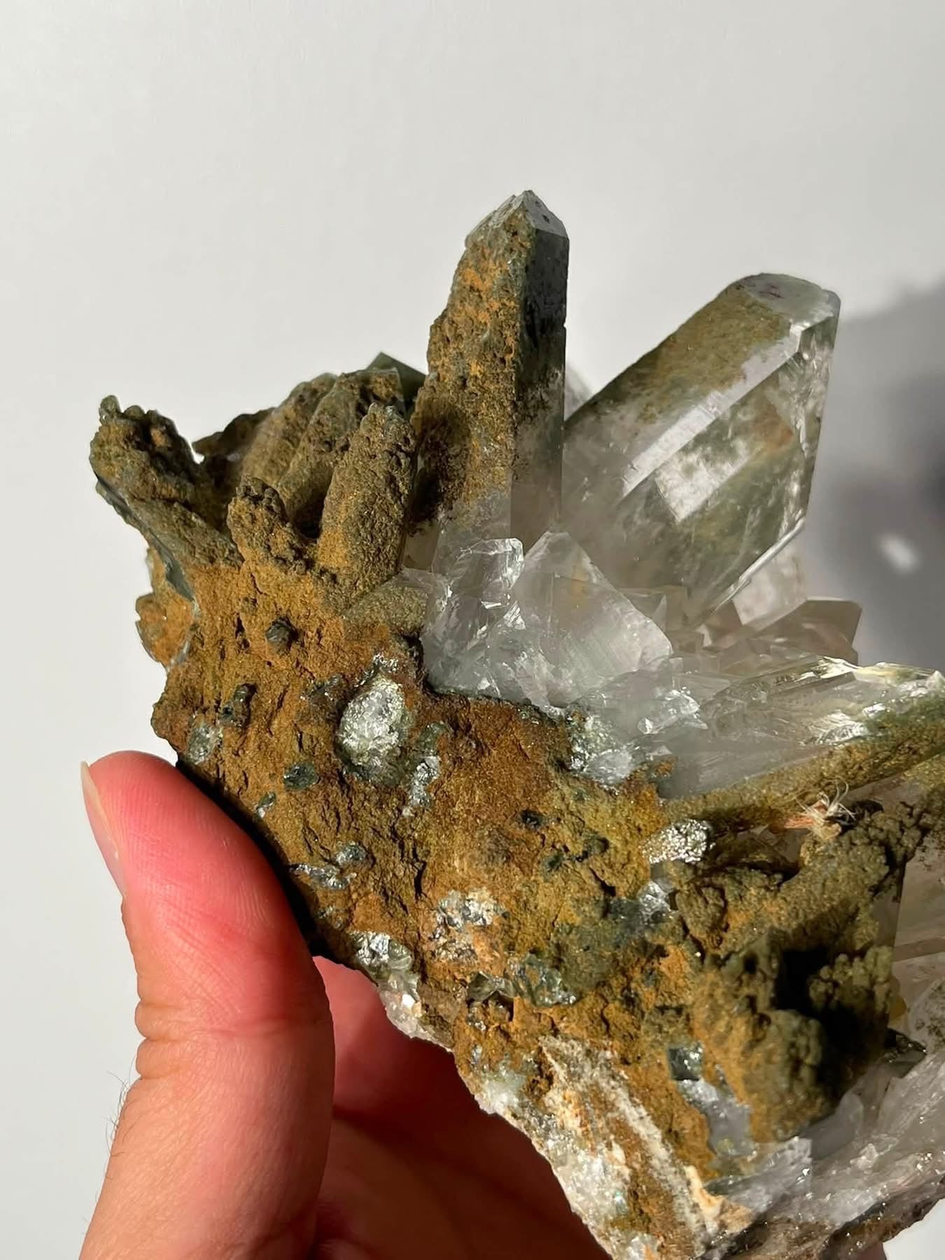 XL Chlorite Garden Quartz Cluster Specimen E