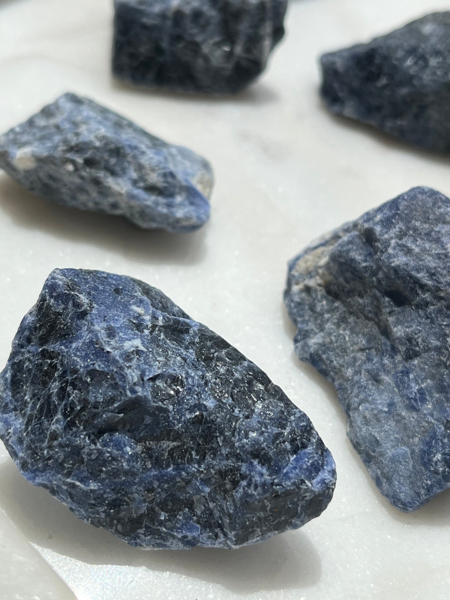 High Grade Sodalite Raw Stones (250g Pack)