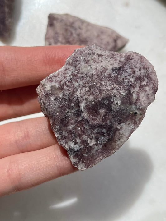 Lepidolite Half Polished Freeform