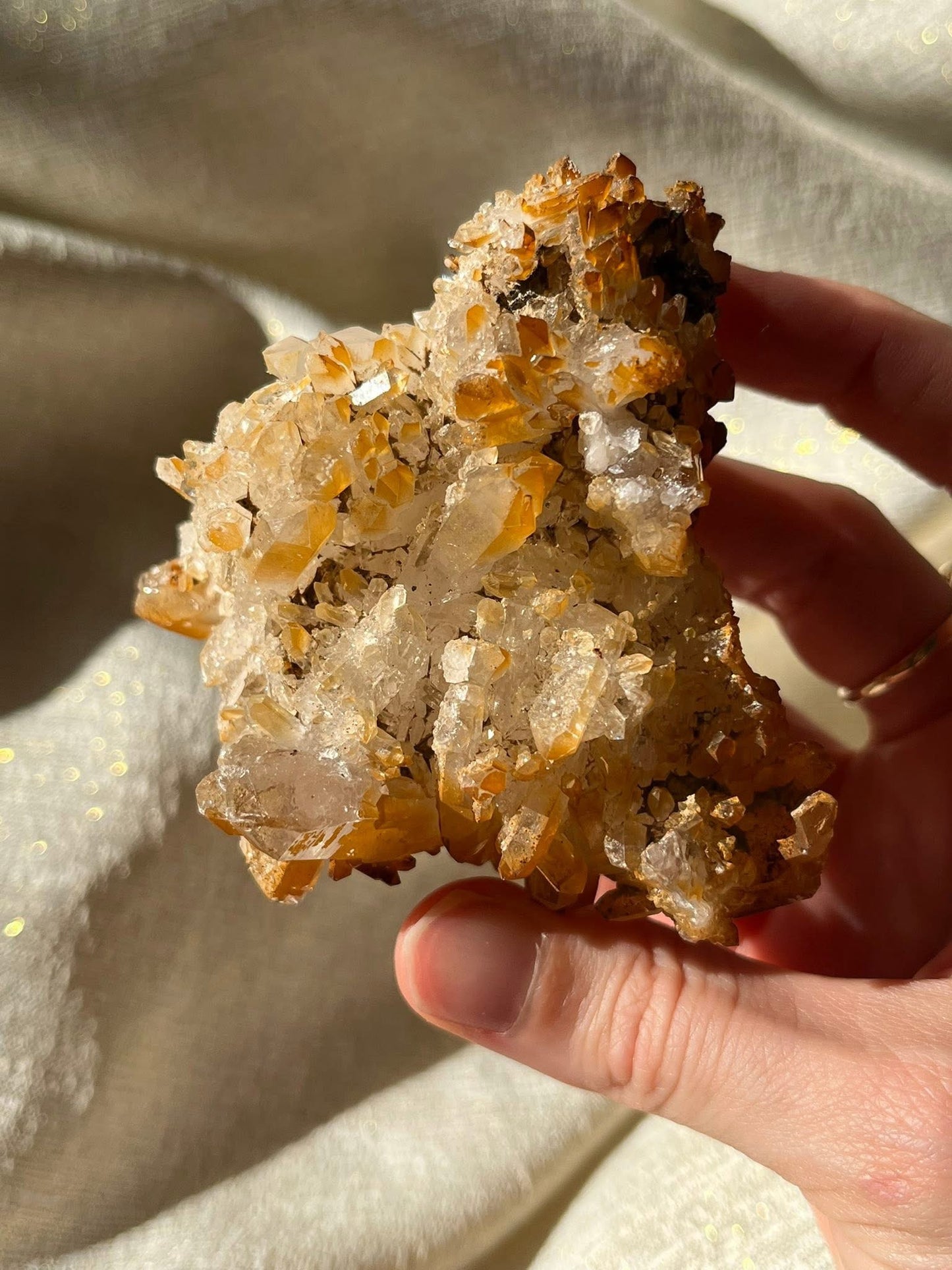 Golden Healer Quartz Specimens with Siderite Inclusions Lot B