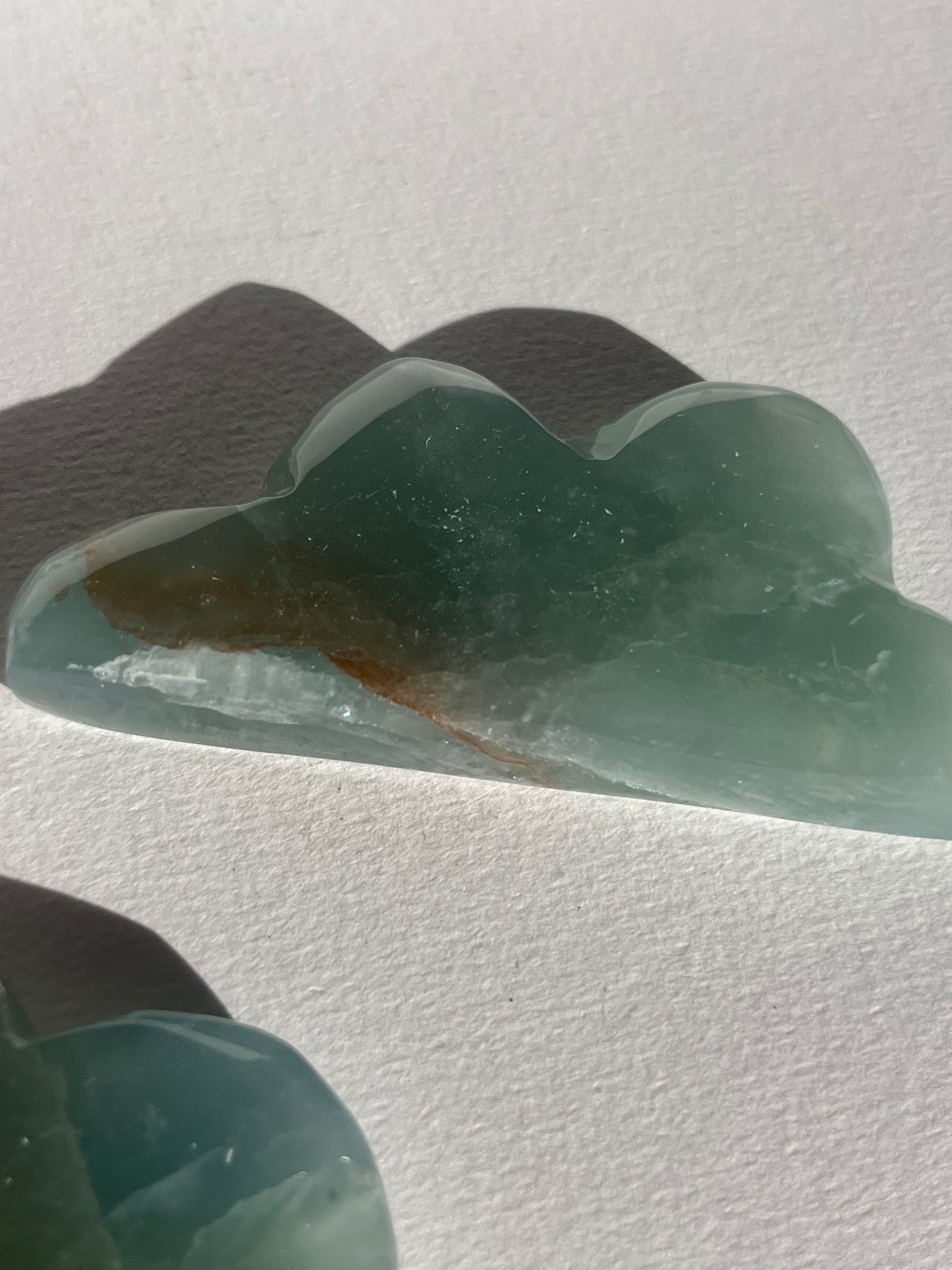 Argentinian Blue Calcite Cloud Carvings (Set of 3 Pieces)