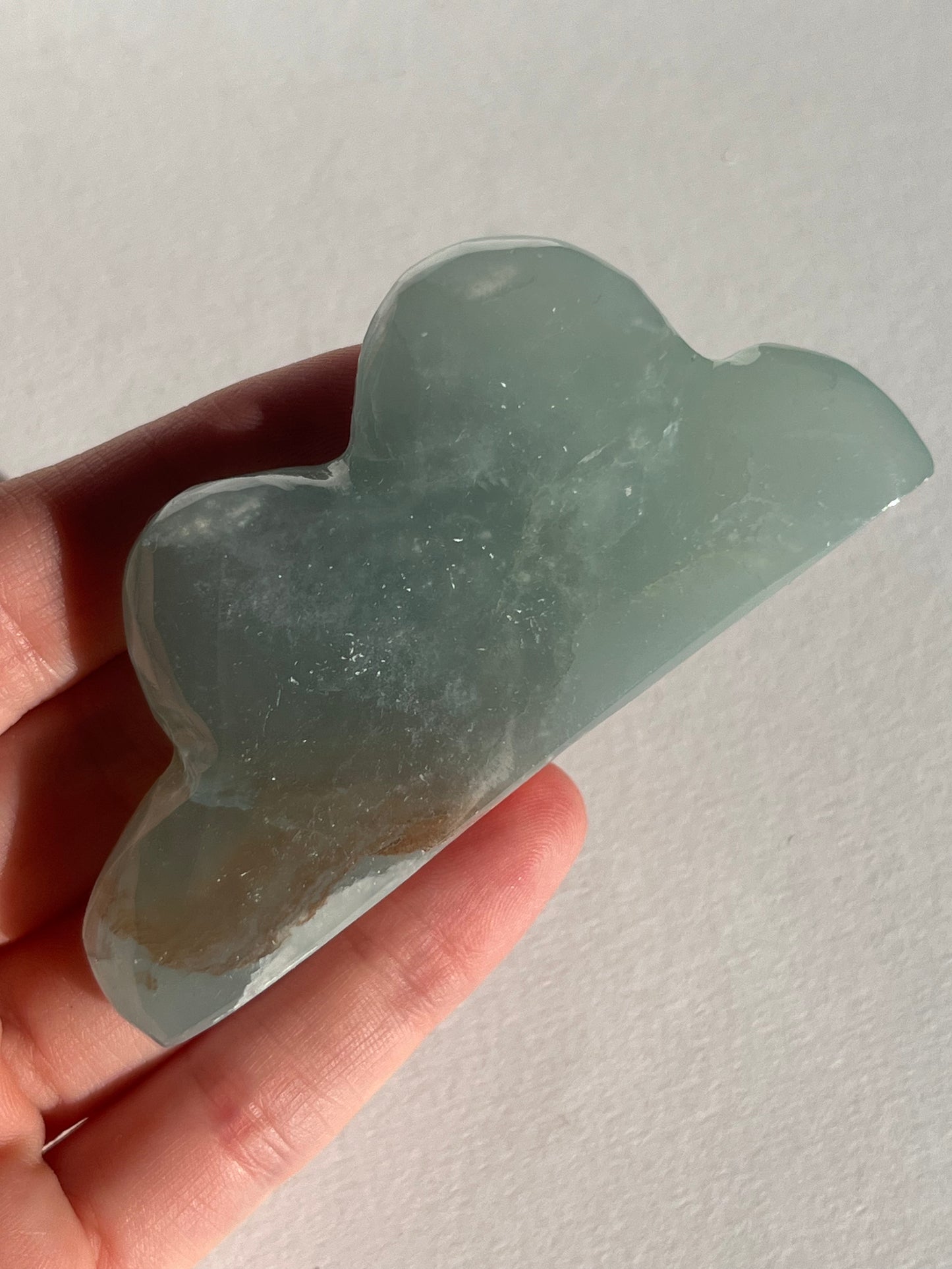 Argentinian Blue Calcite Cloud Carvings (Set of 3 Pieces)