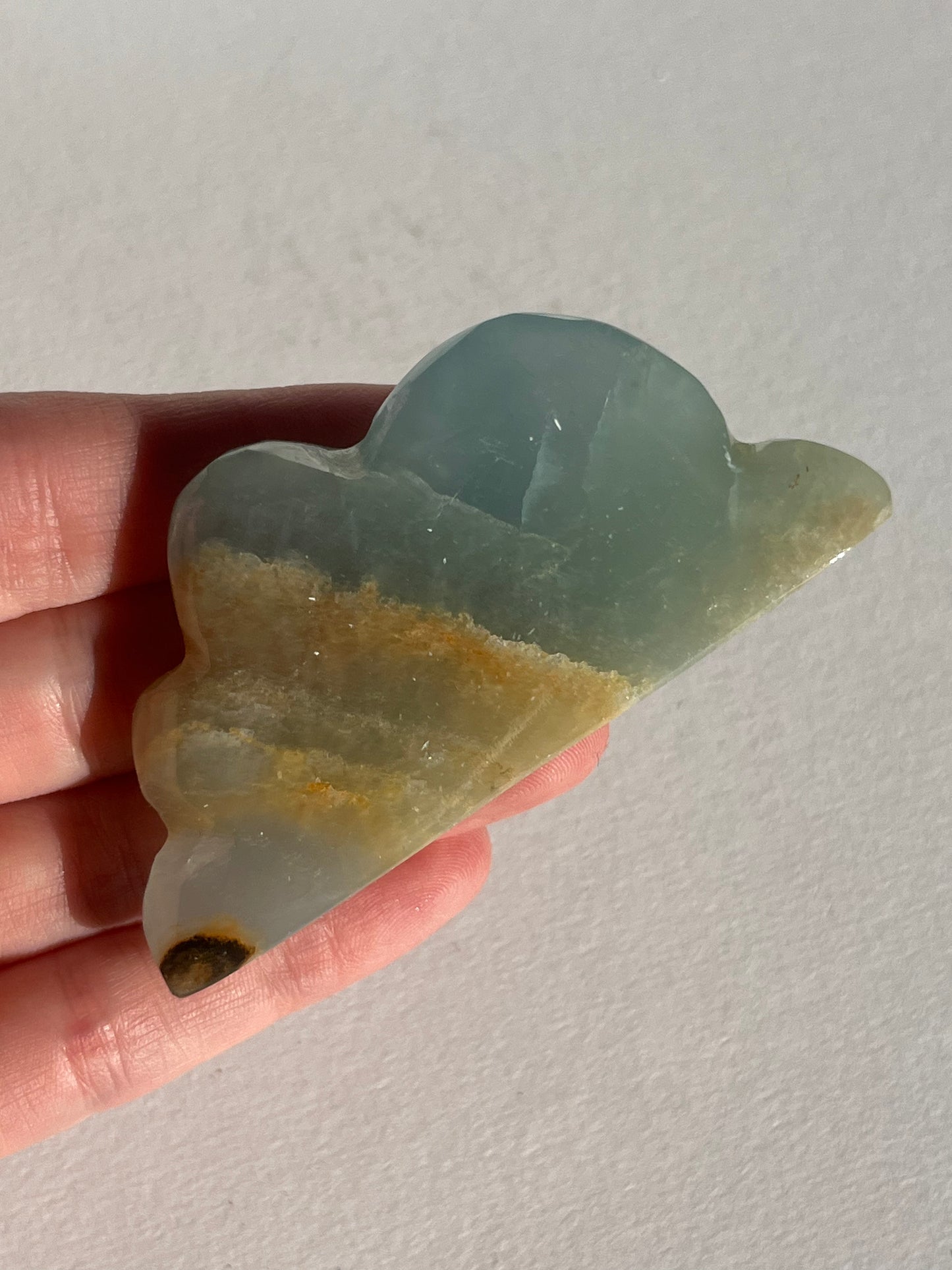 Argentinian Blue Calcite Cloud Carvings (Set of 3 Pieces)