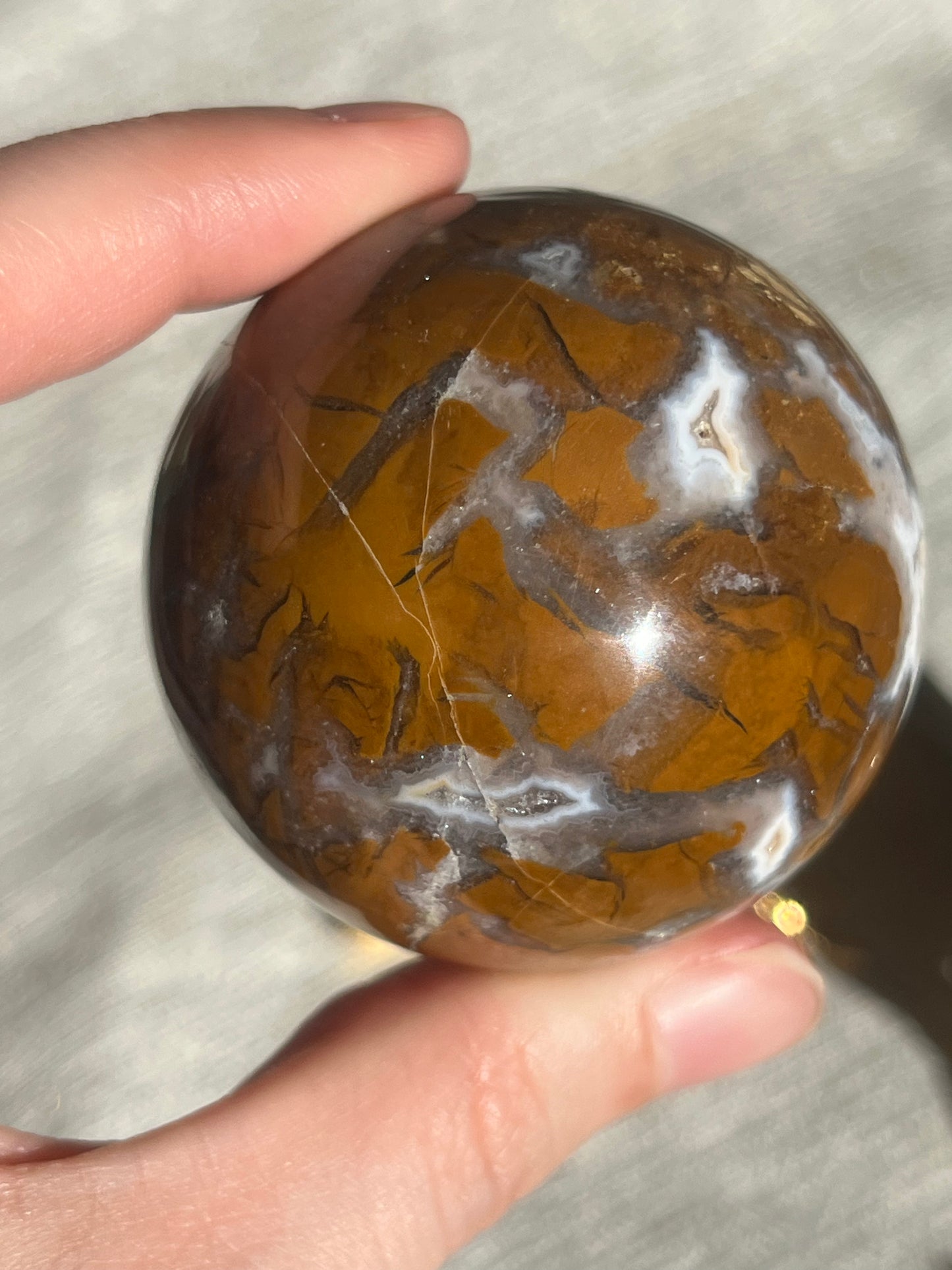 Brecciated Jasper Sphere Set (2 spheres)