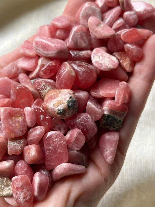 Rhodochrosite Mini Tumbled Stone 250g Pack
