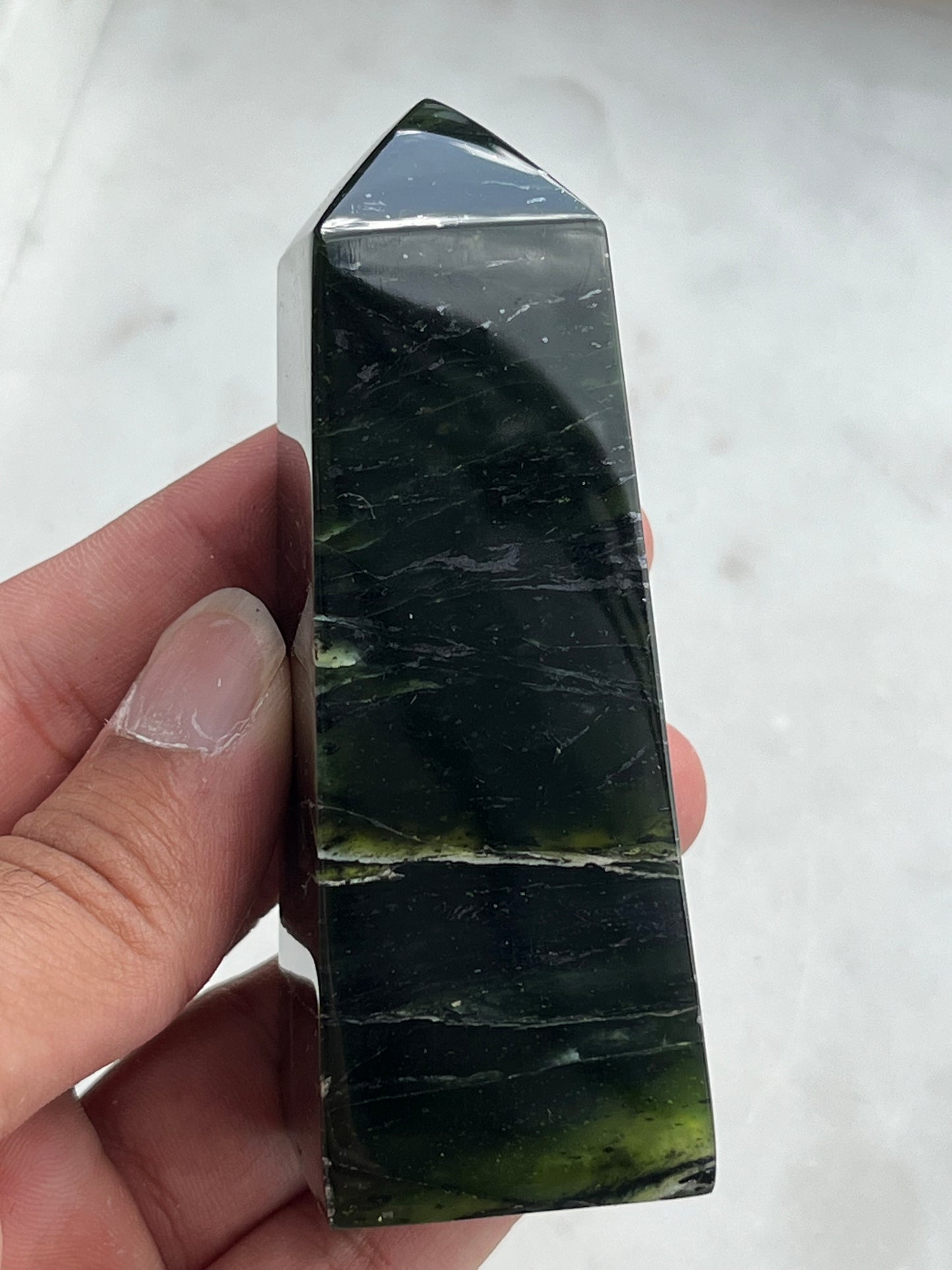 High Grade Serpentine Tower w/Hematite Inclusions (You Choose)