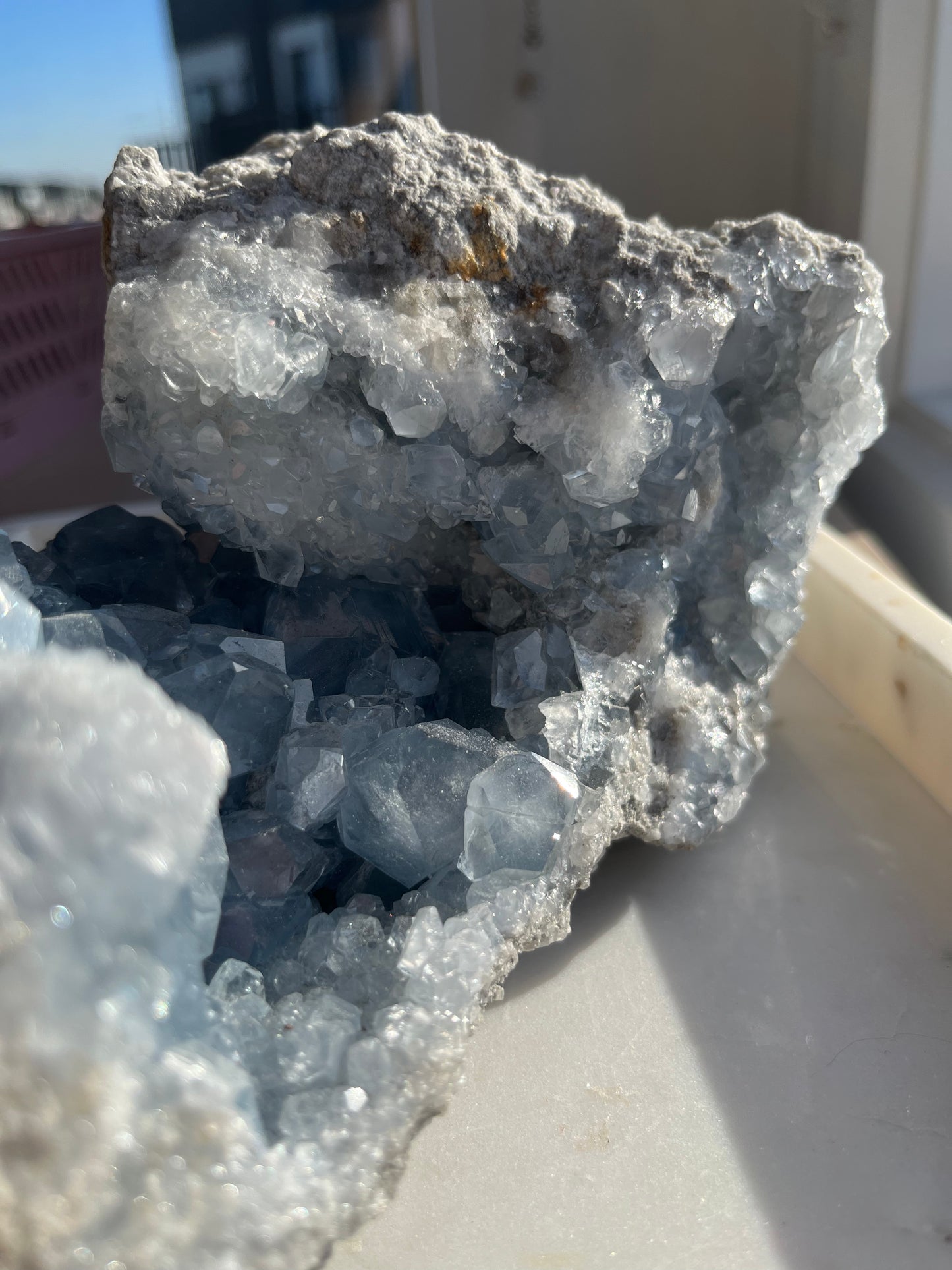 Celestite Geode 3.28kg Statement Specimen