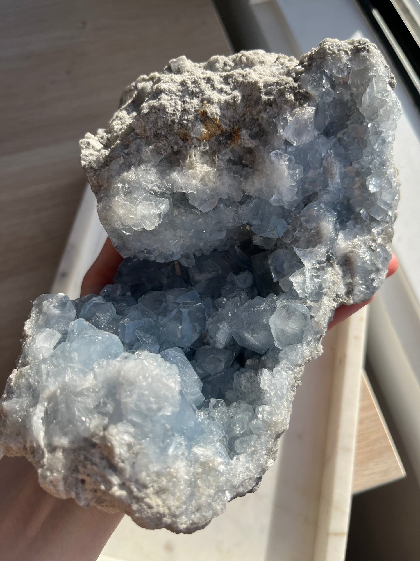 Celestite Geode 3.28kg Statement Specimen