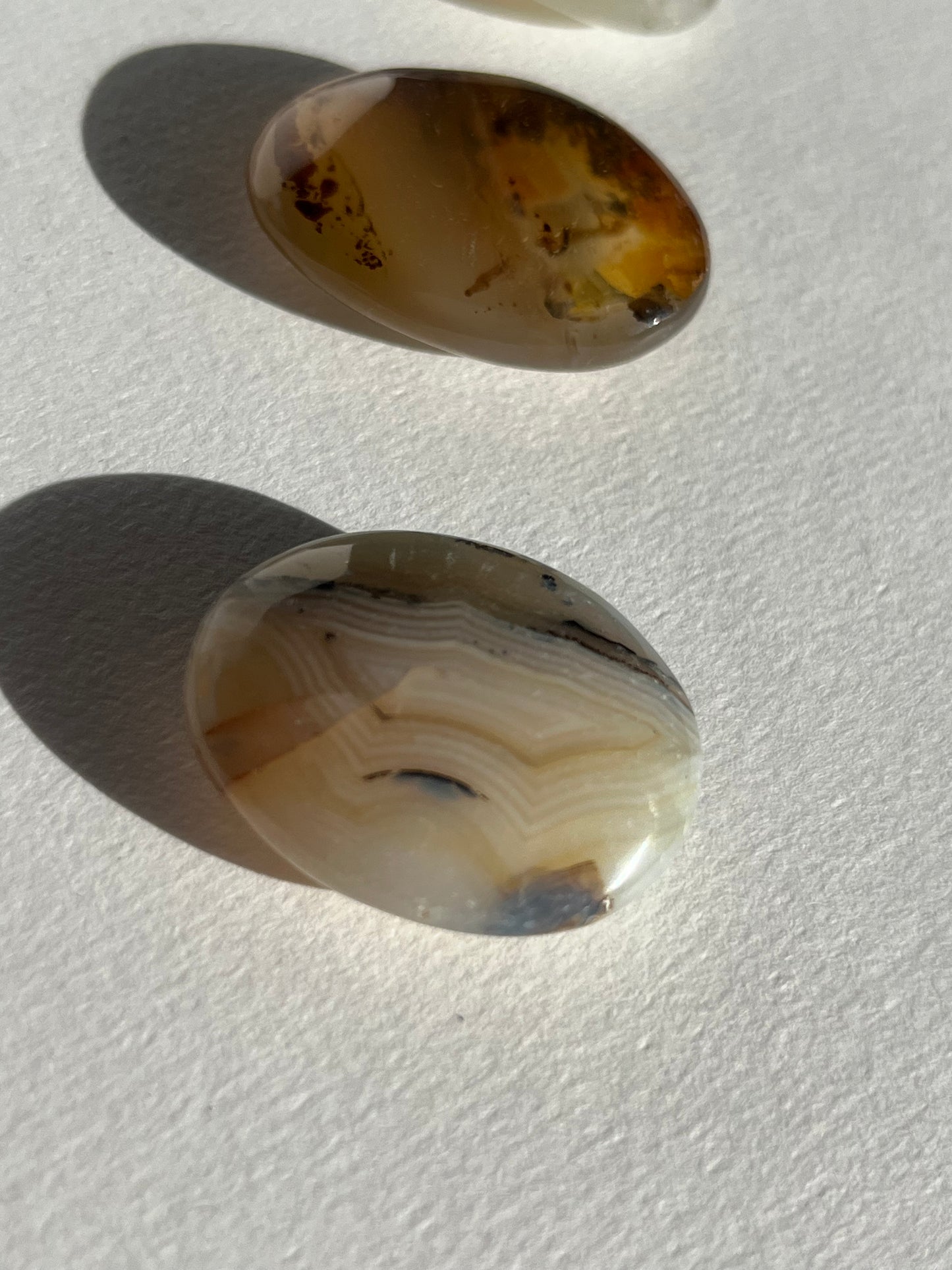 Dendritic Chalcedony Mini Palmstones (Pack of 8)