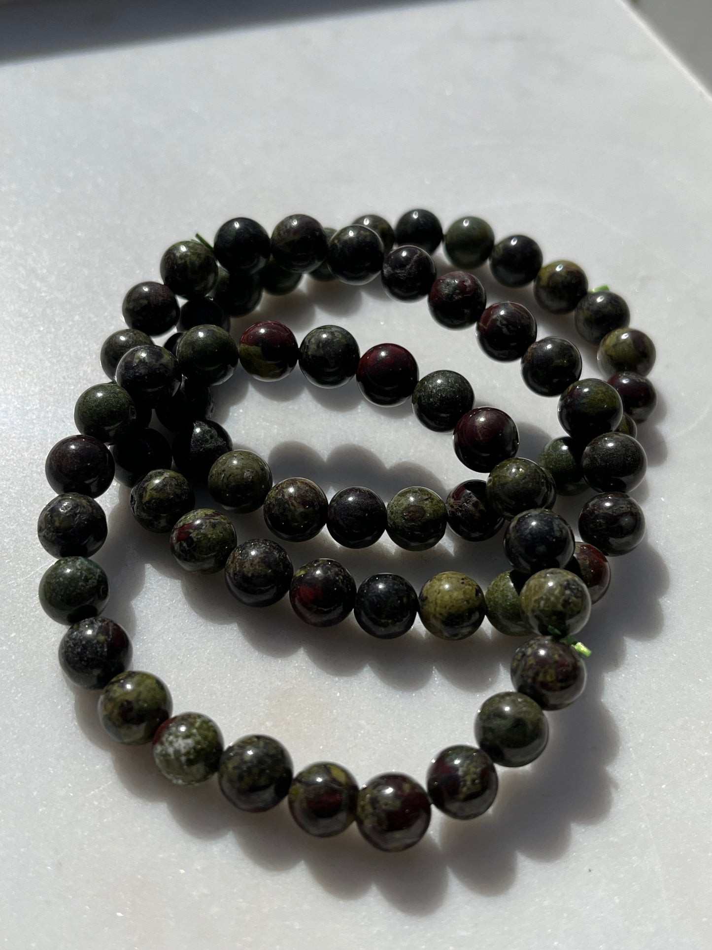 Dragons Blood Jasper 8mm Bead Bracelet