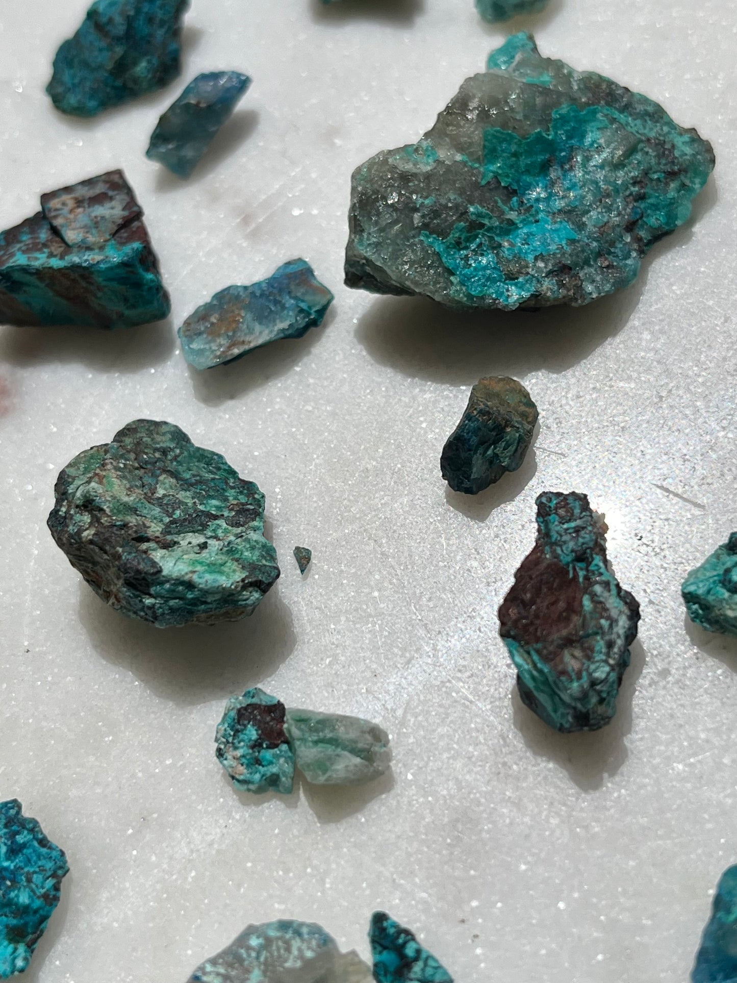 Shattuckite, Azurite & Chrysocolla Raw Stone (100g Pack)