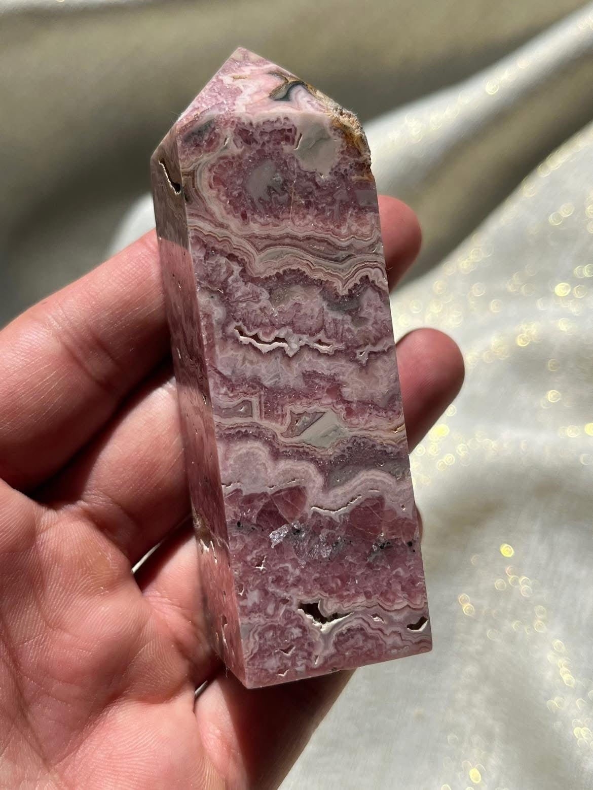 Statement Rhodochrosite Tower A