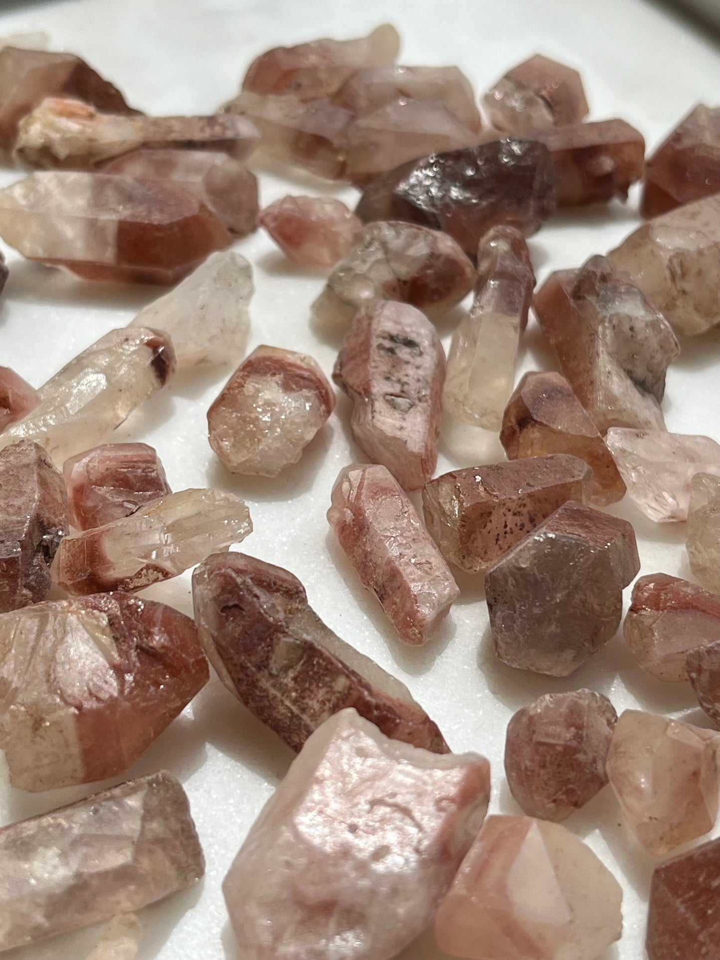 Phantom Red Hematite in Quartz Specimen (50g pack)