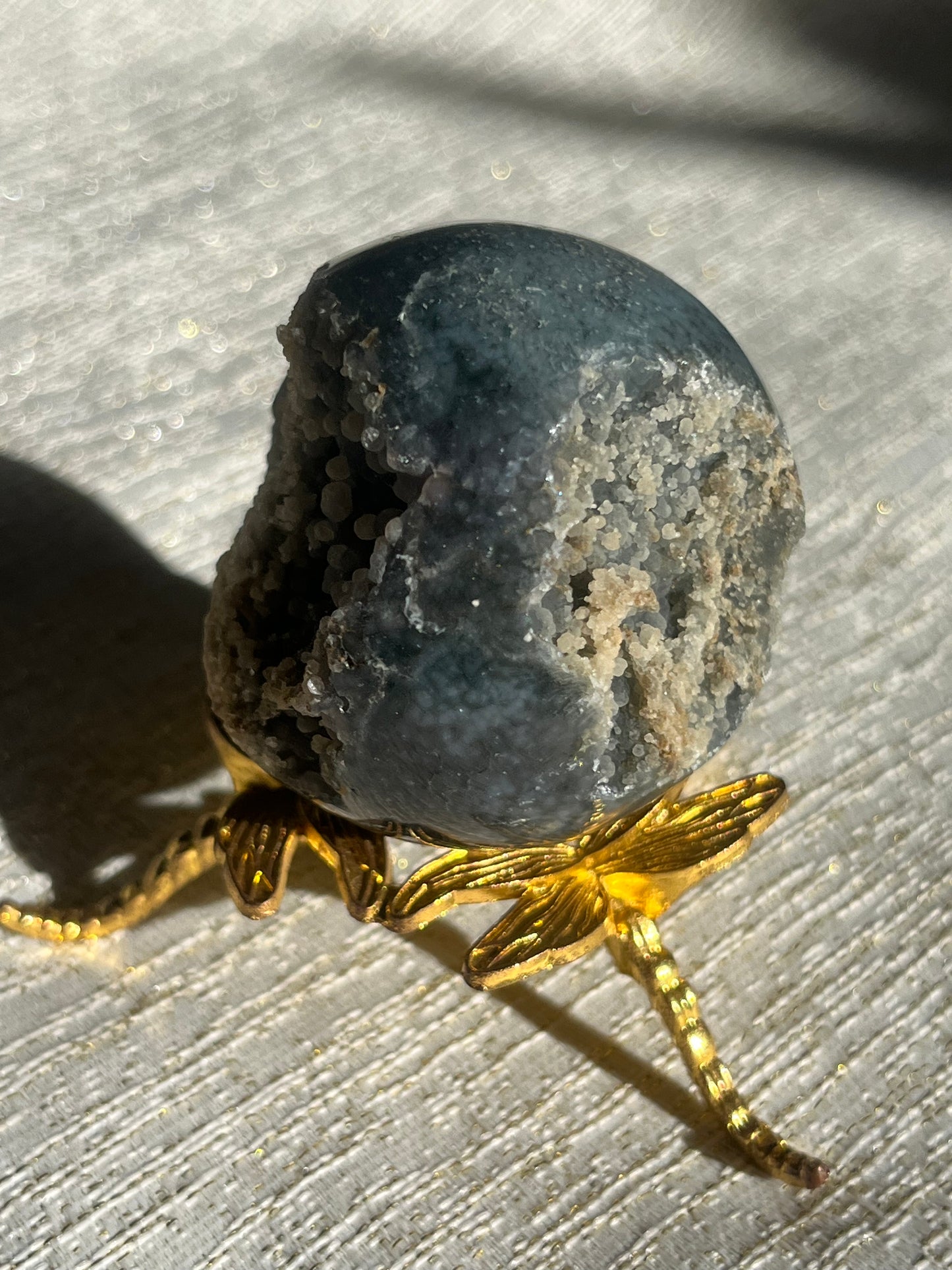 Grape Agate (Grape Chalcedony) Semi Polished Sphere