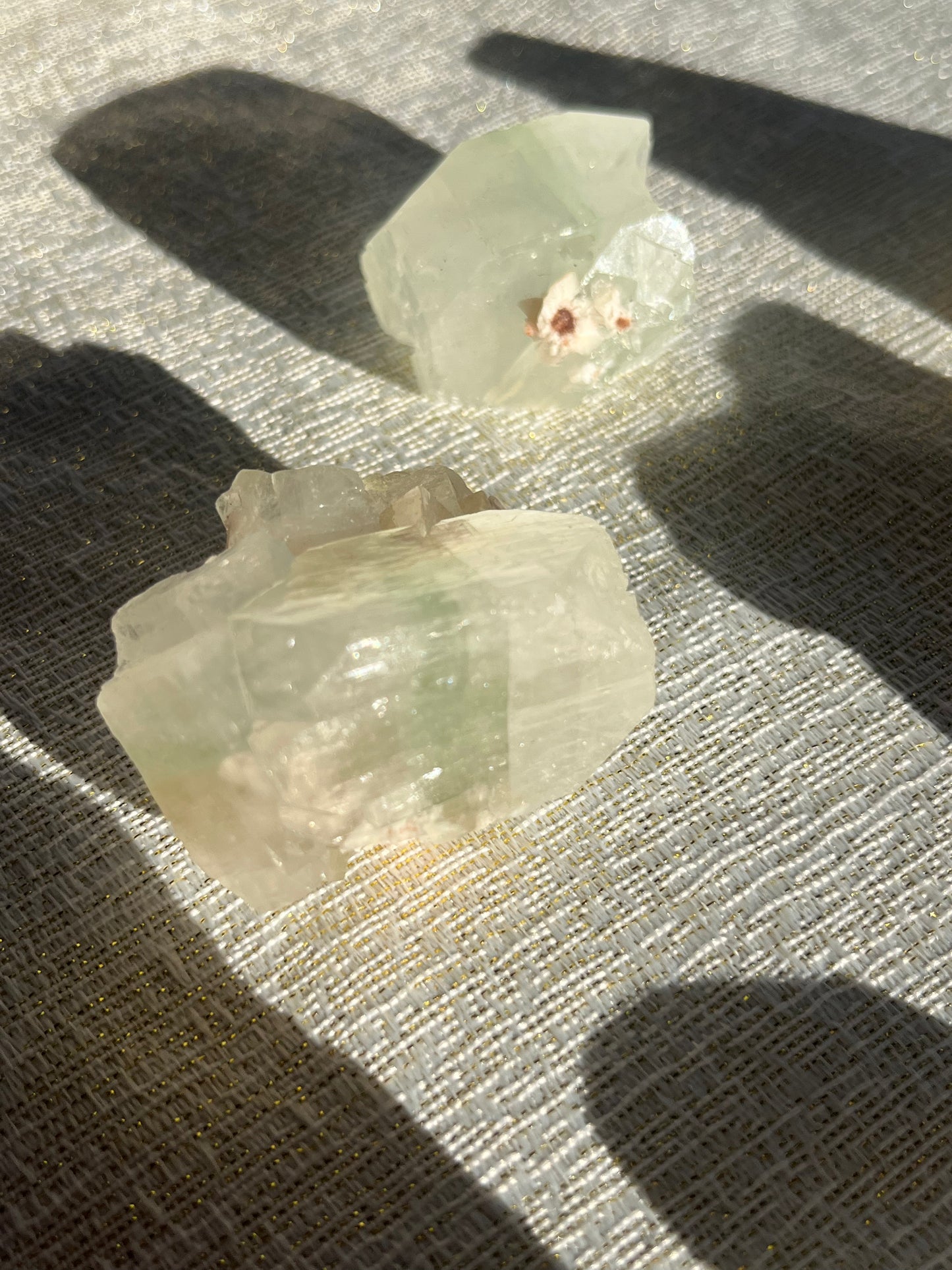Zoned Green Apophyllite Specimen Lot A (7 pieces)