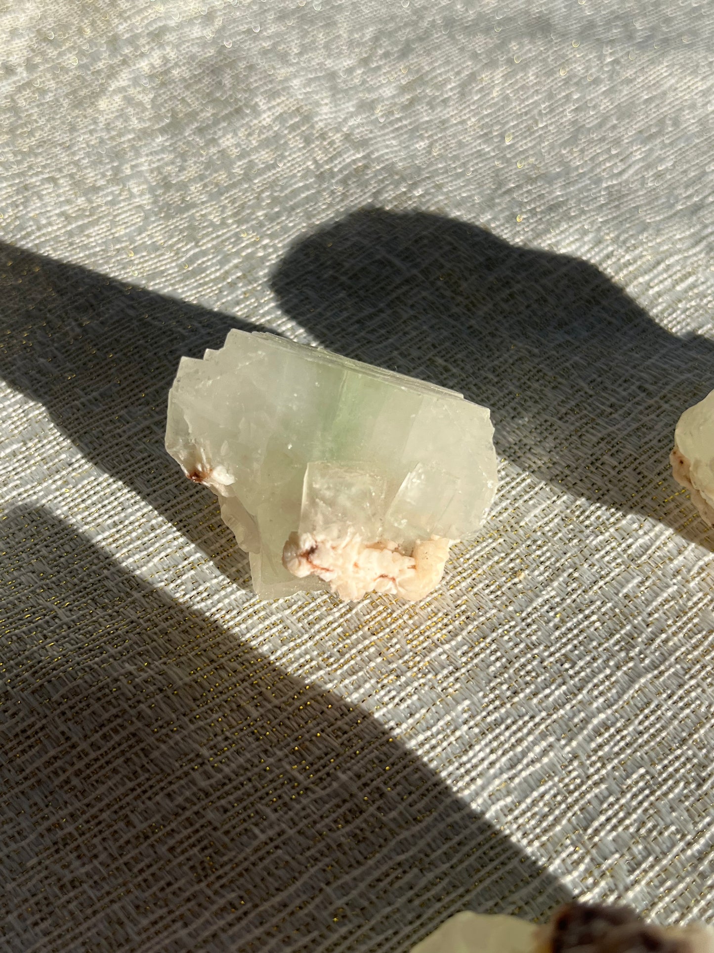 Zoned Green Apophyllite Specimen Lot A (7 pieces)