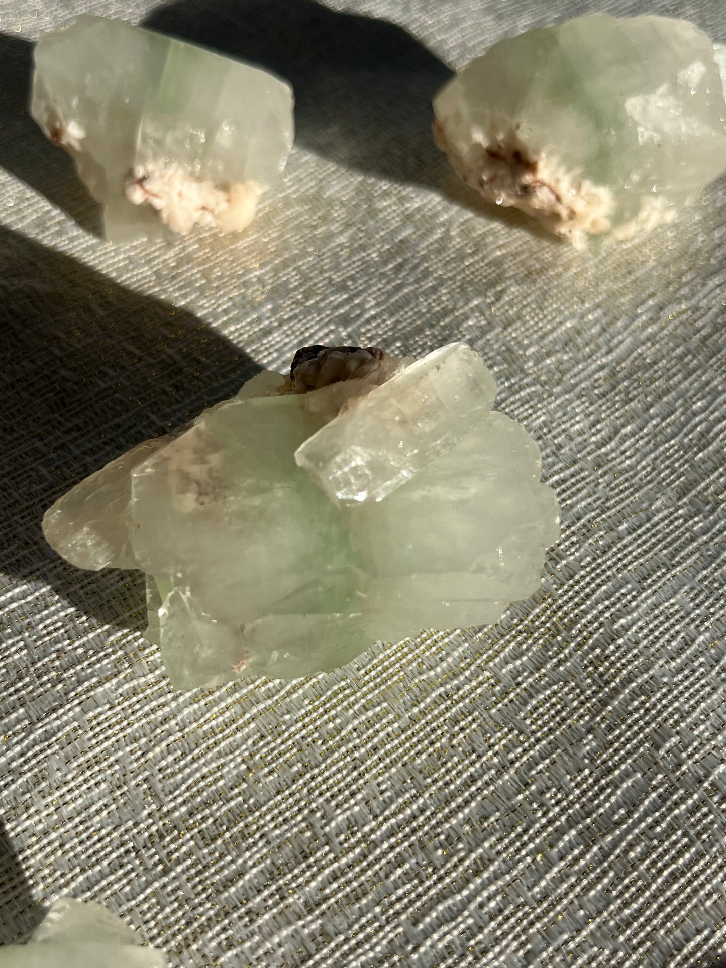 Zoned Green Apophyllite Specimen Lot A (7 pieces)