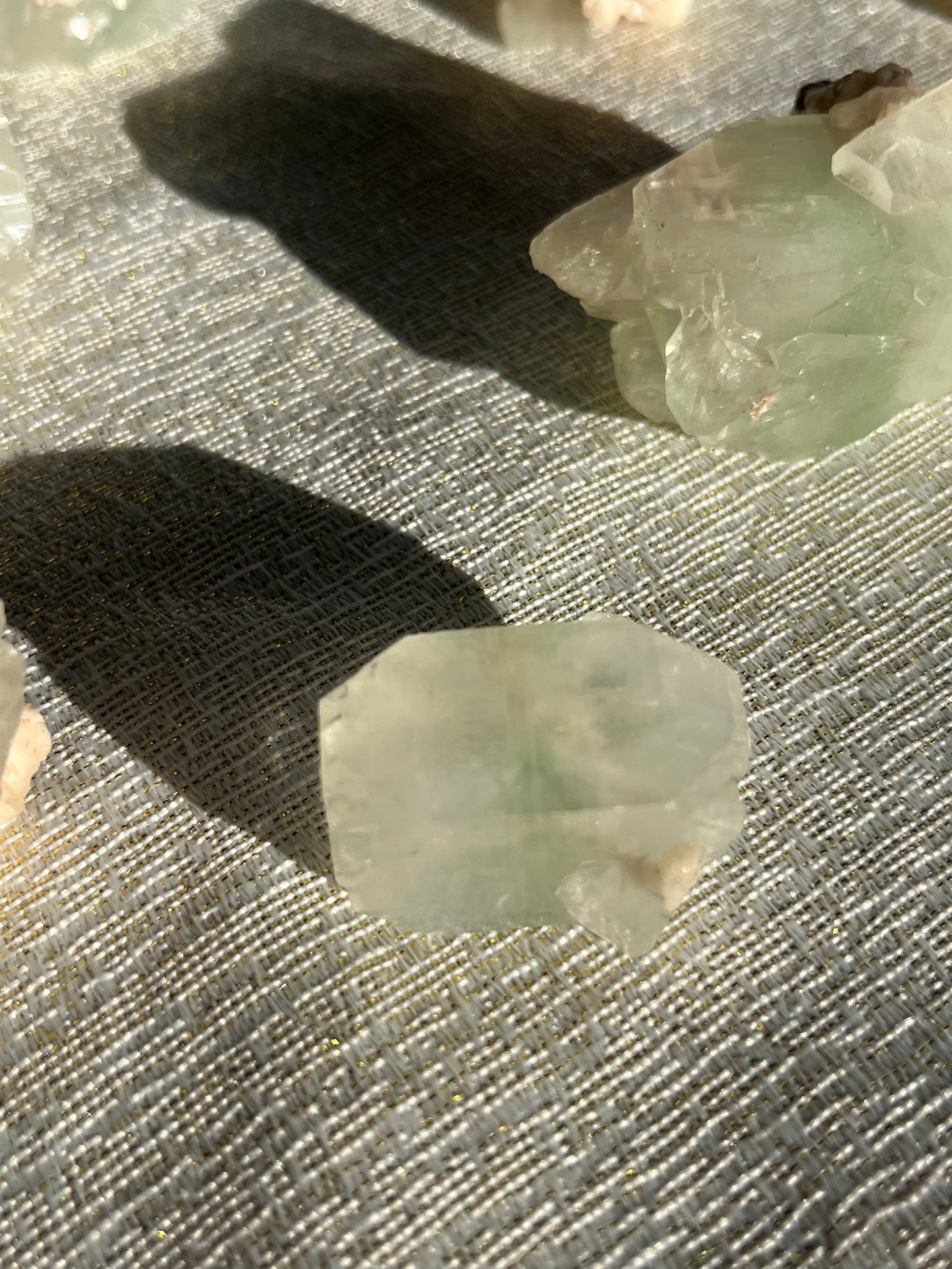 Zoned Green Apophyllite Specimen Lot A (7 pieces)