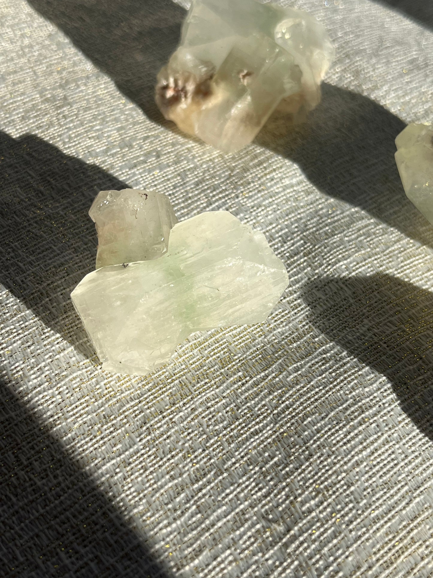 Zoned Green Apophyllite Specimen Lot B (7 pieces)