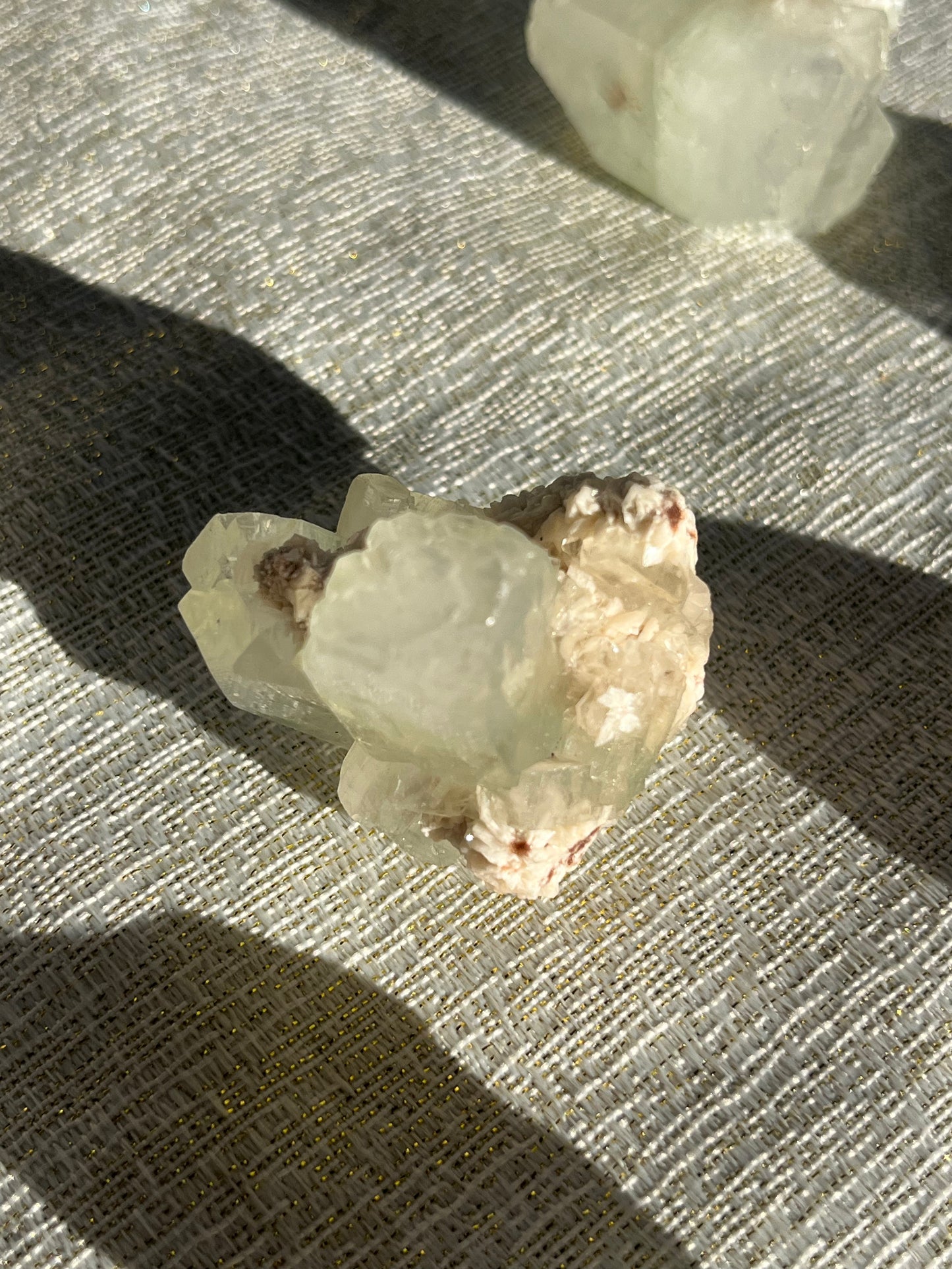 Zoned Green Apophyllite Specimen Lot B (7 pieces)