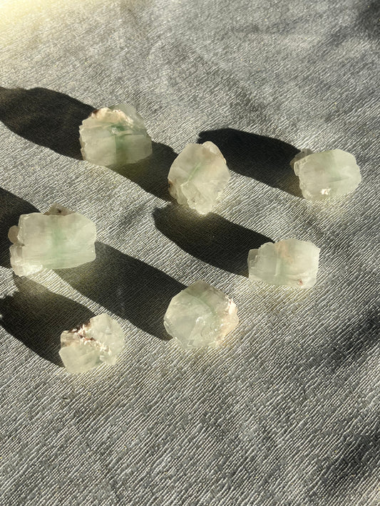 Zoned Green Apophyllite Specimen Lot C (7 pieces)