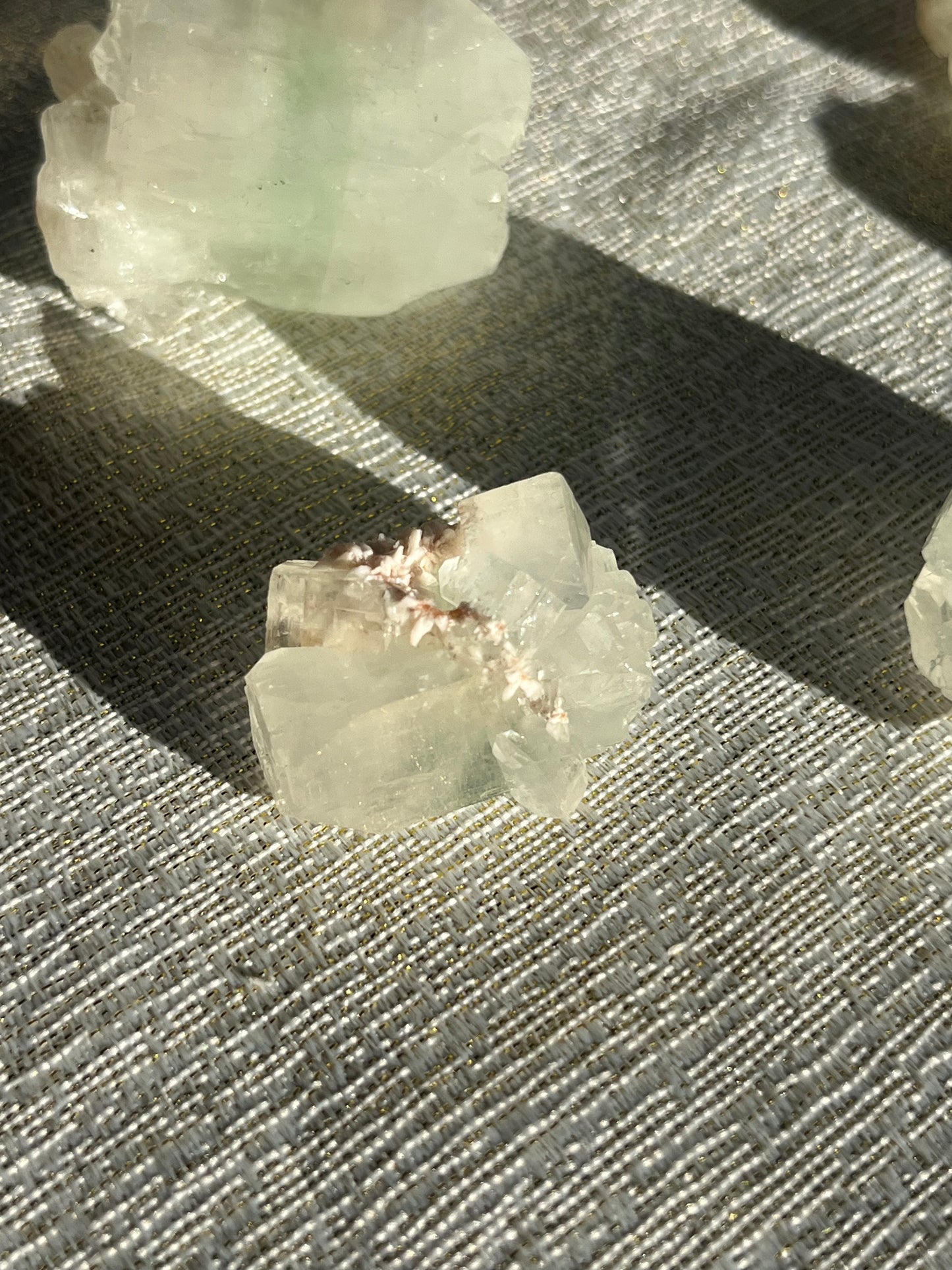Zoned Green Apophyllite Specimen Lot C (7 pieces)