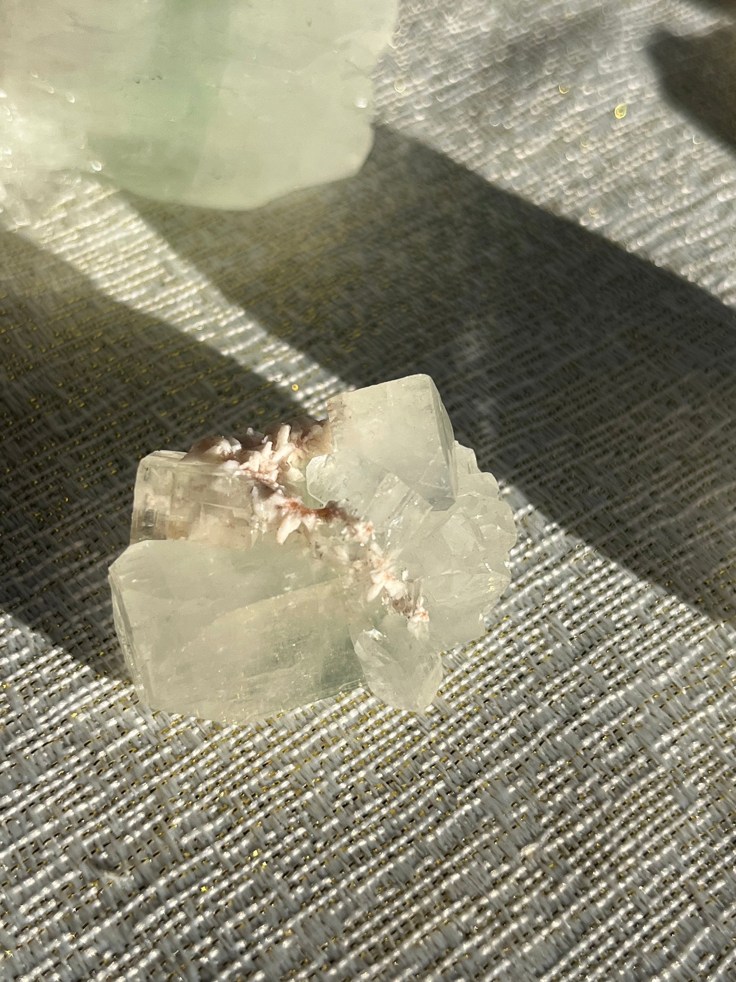 Zoned Green Apophyllite Specimen Lot C (7 pieces)