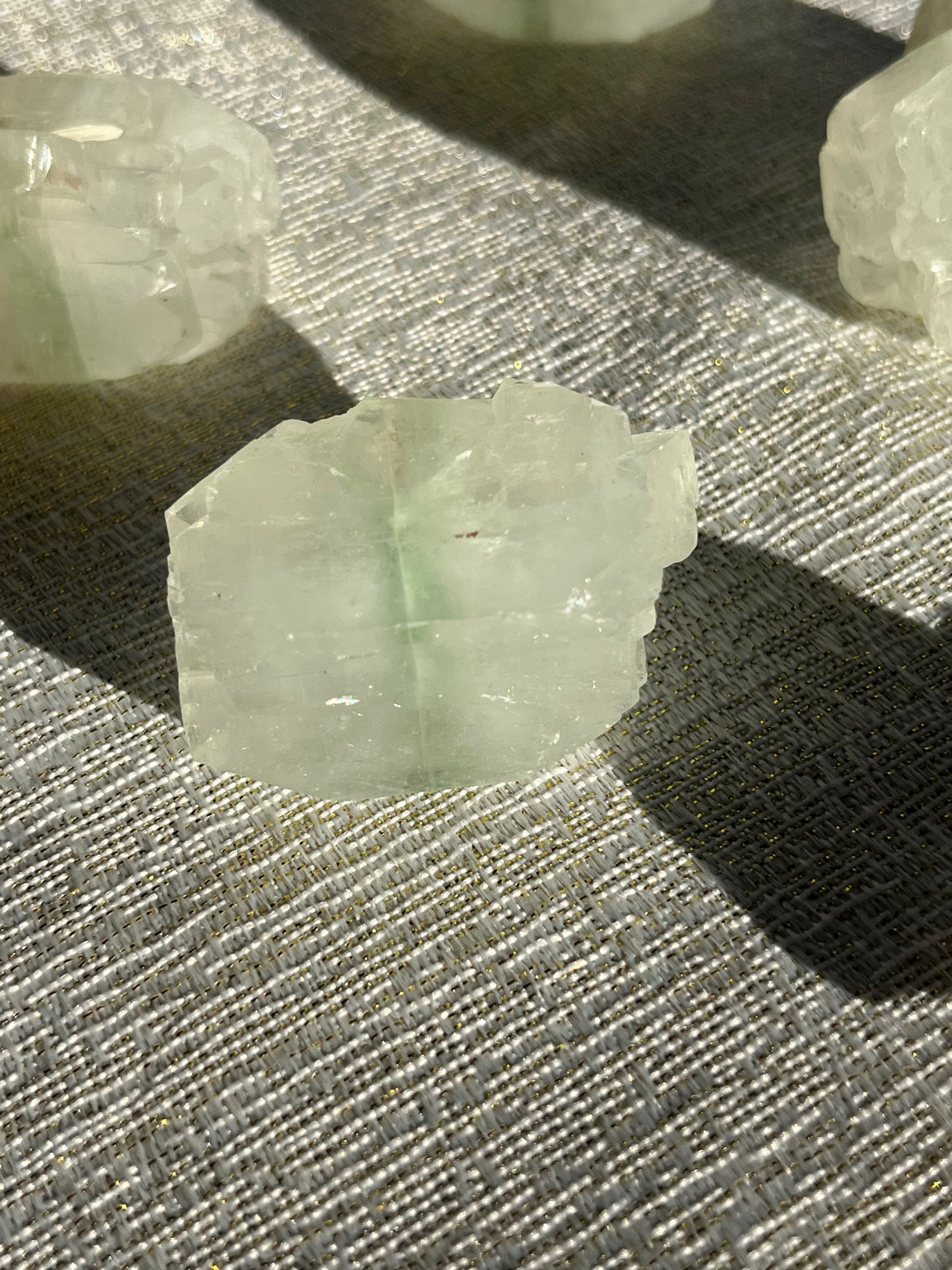Zoned Green Apophyllite Specimen Lot D (7 pieces)