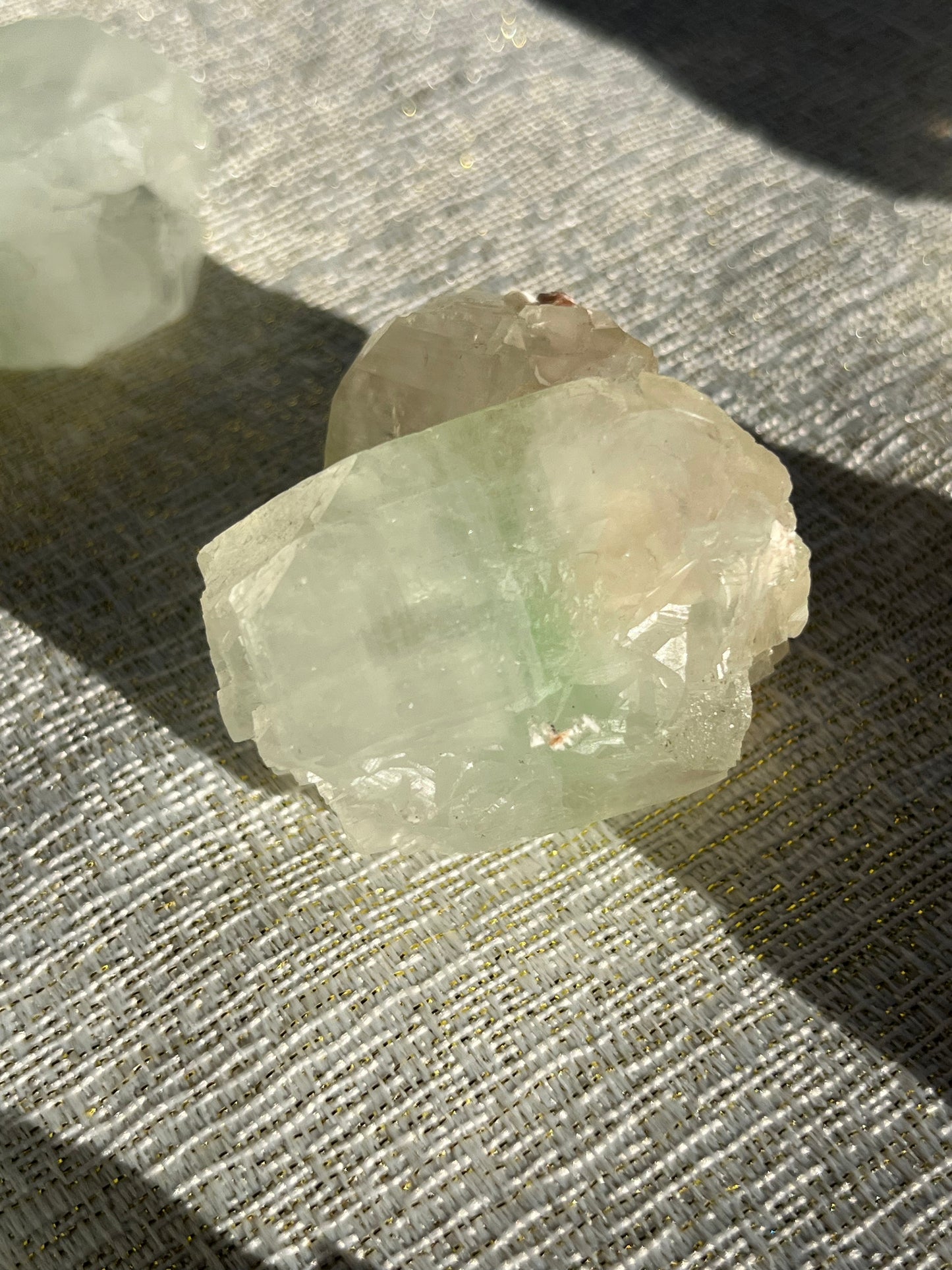 Zoned Green Apophyllite Specimen Lot D (7 pieces)