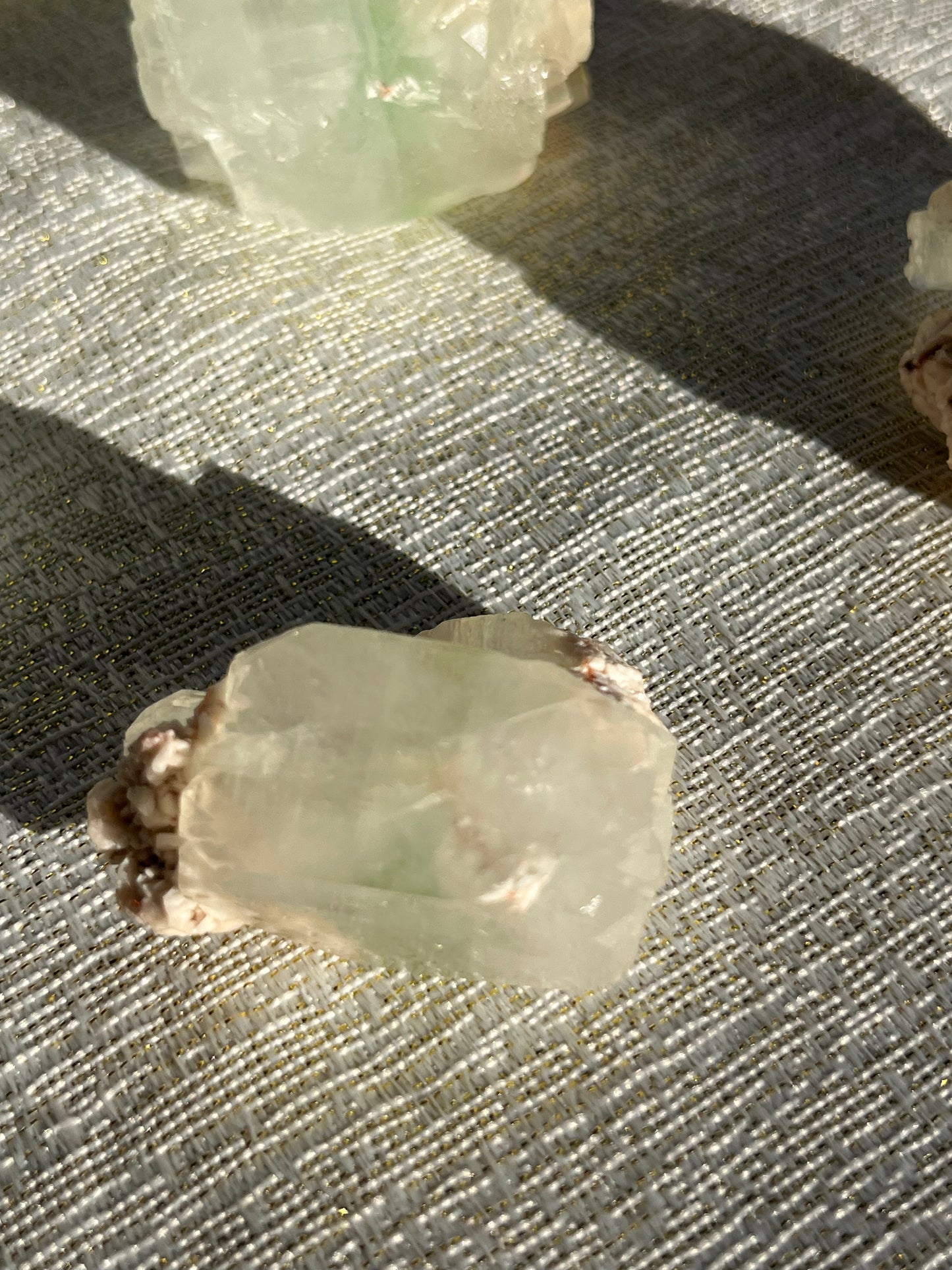 Zoned Green Apophyllite Specimen Lot D (7 pieces)