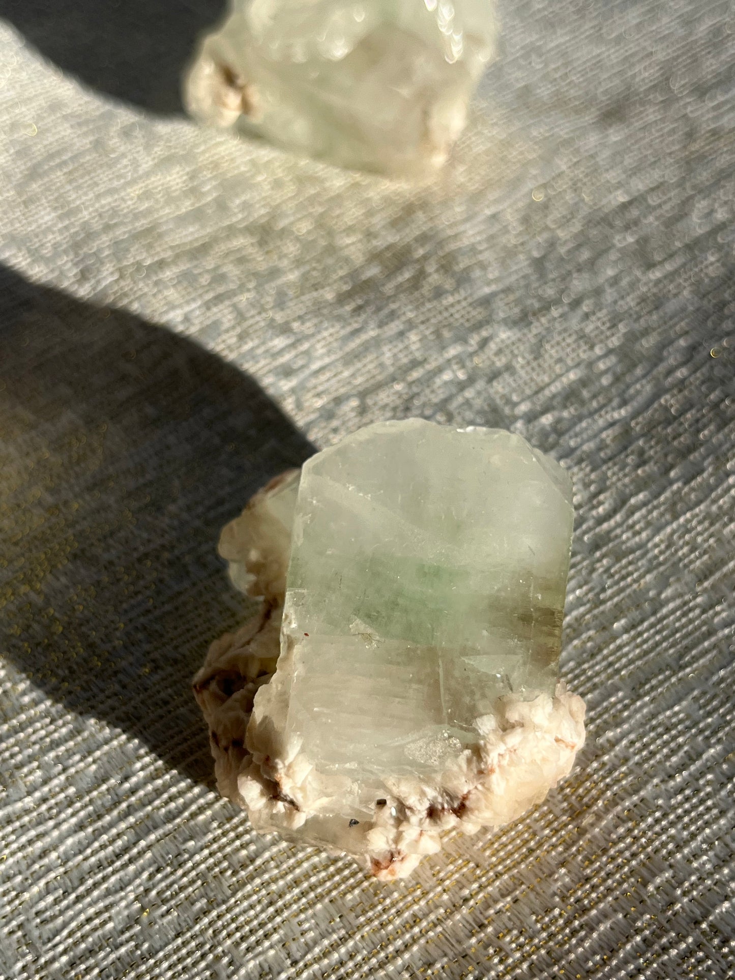 Zoned Green Apophyllite Specimen Lot D (7 pieces)
