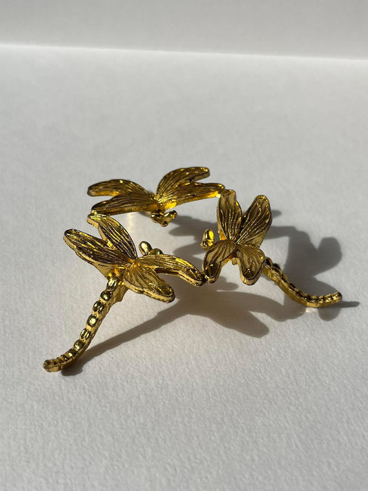 Gold Dragonfly Sphere Display Stand (Pack of 5)