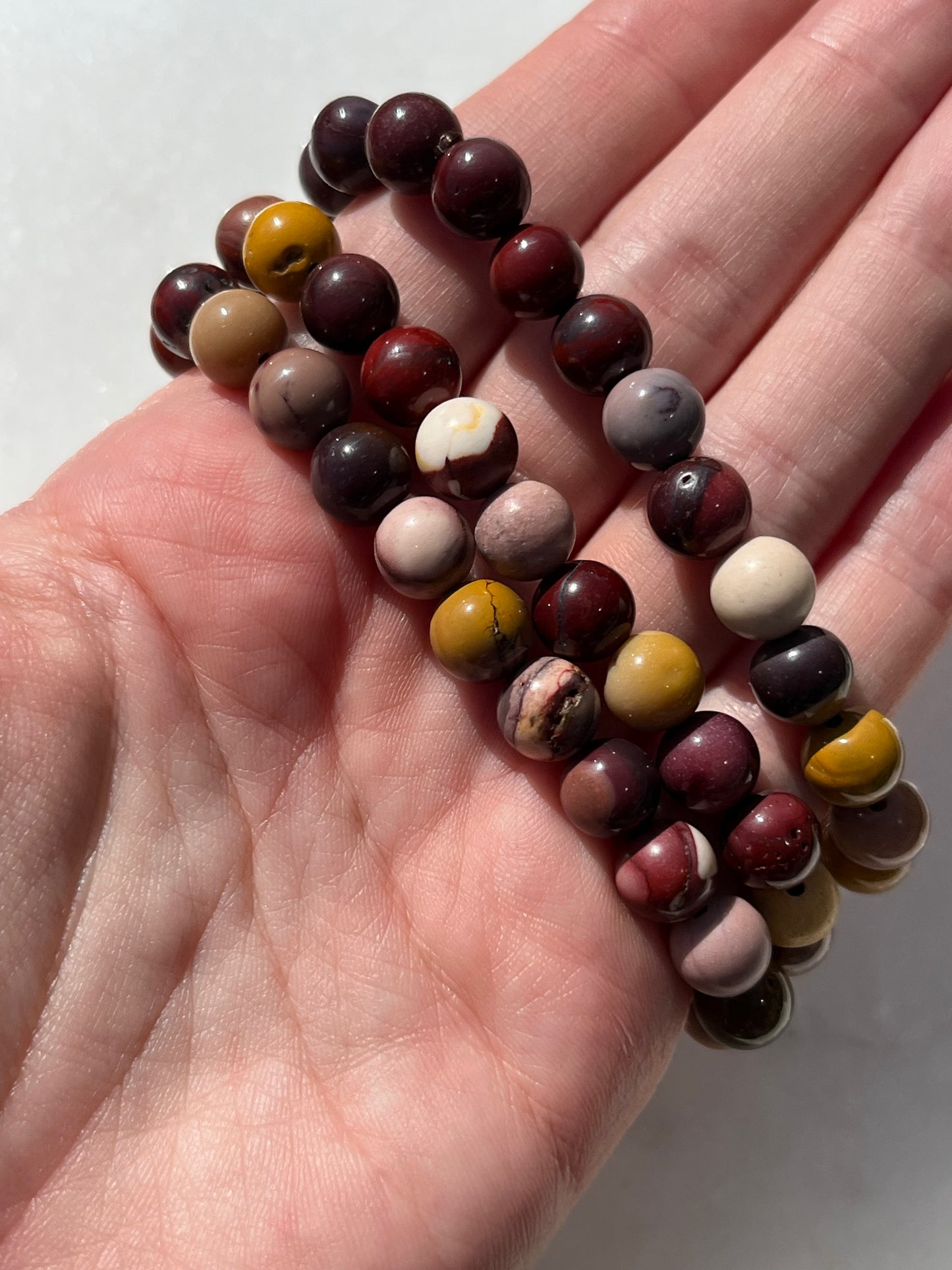 Australian Mookaite Jasper 8mm Bead Bracelet