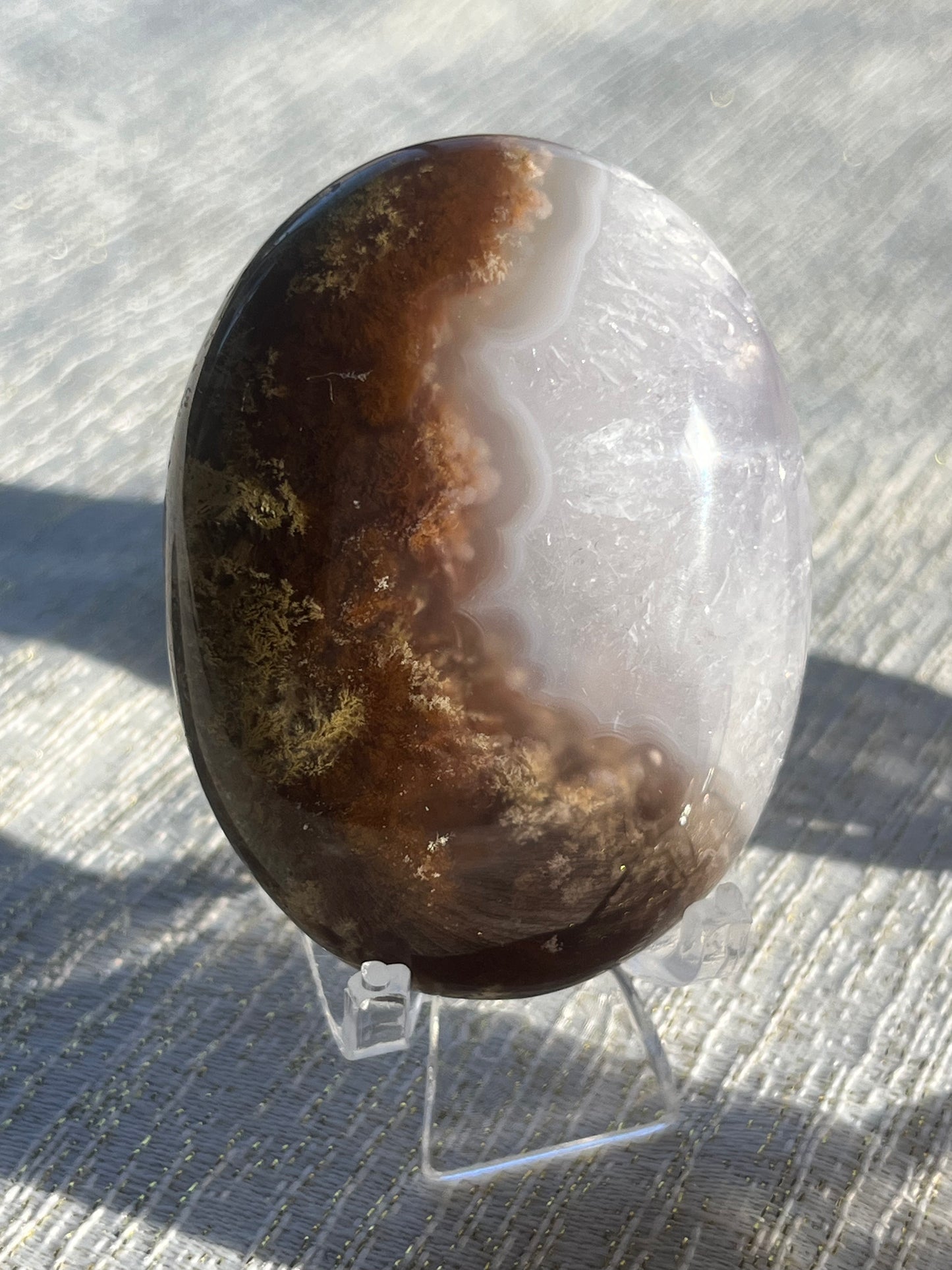 Nebula Agate Palmstones Lot A (3 pieces)
