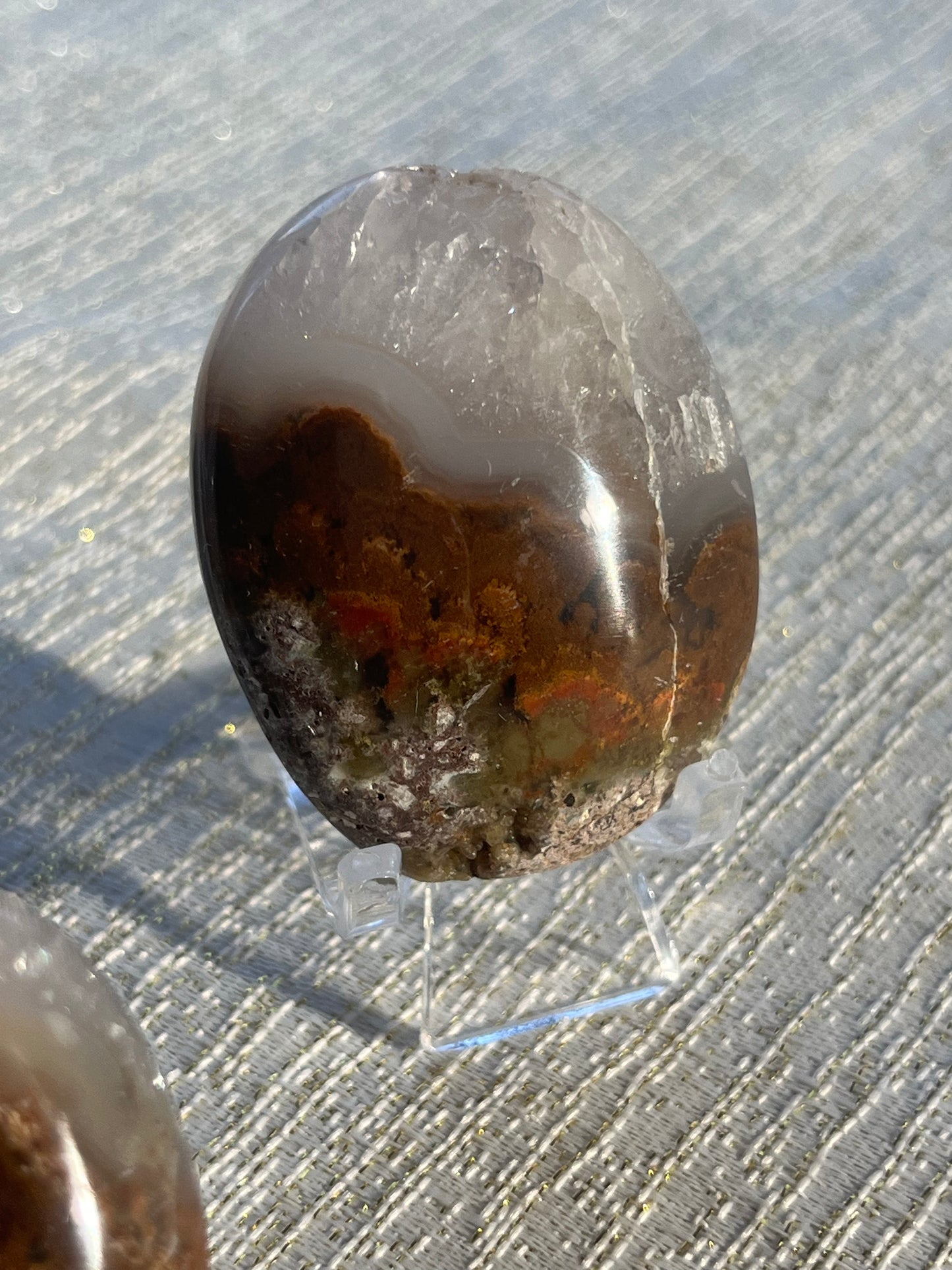 Nebula Agate Palmstones Lot A (3 pieces)