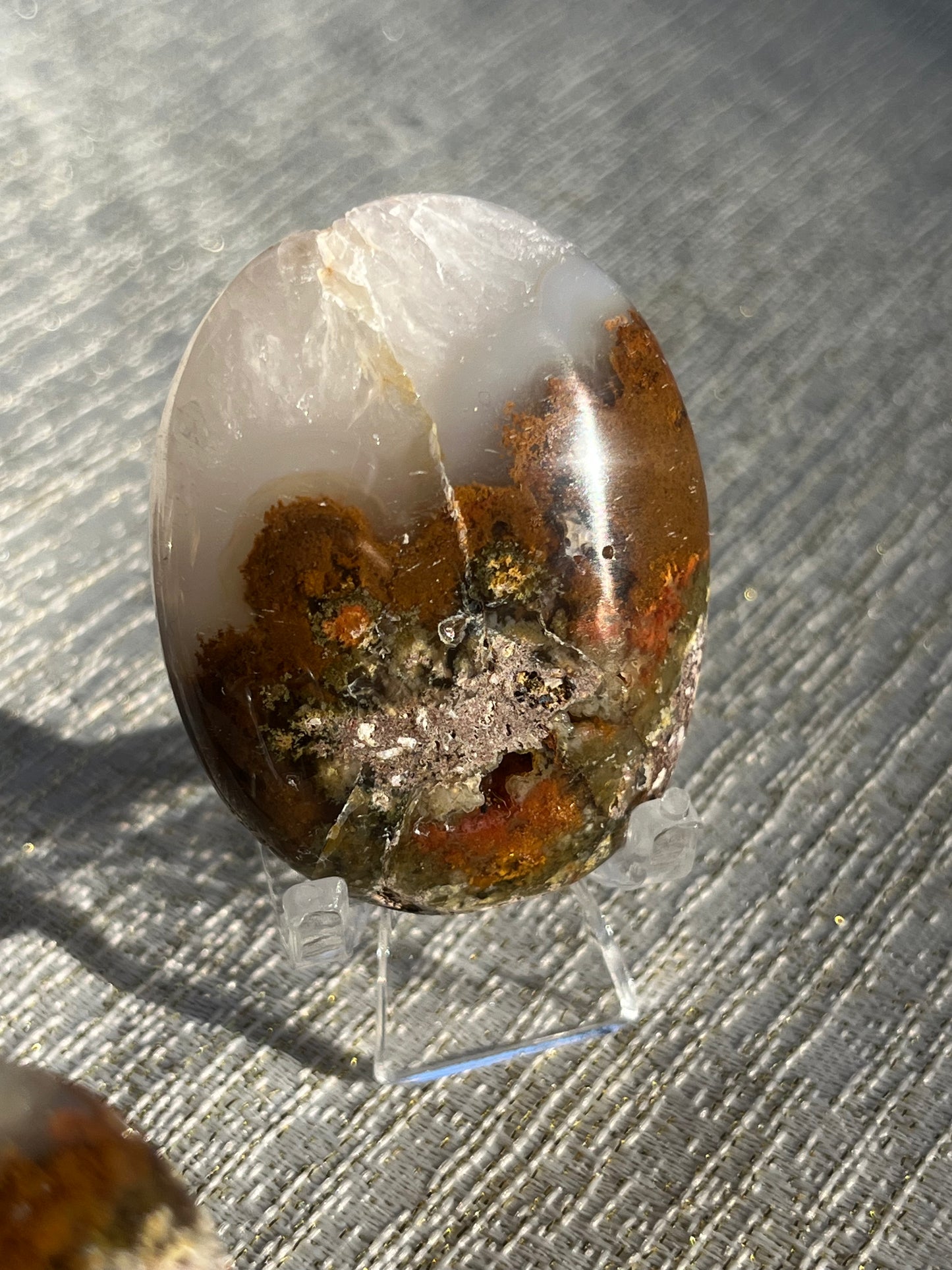 Nebula Agate Palmstones Lot A (3 pieces)