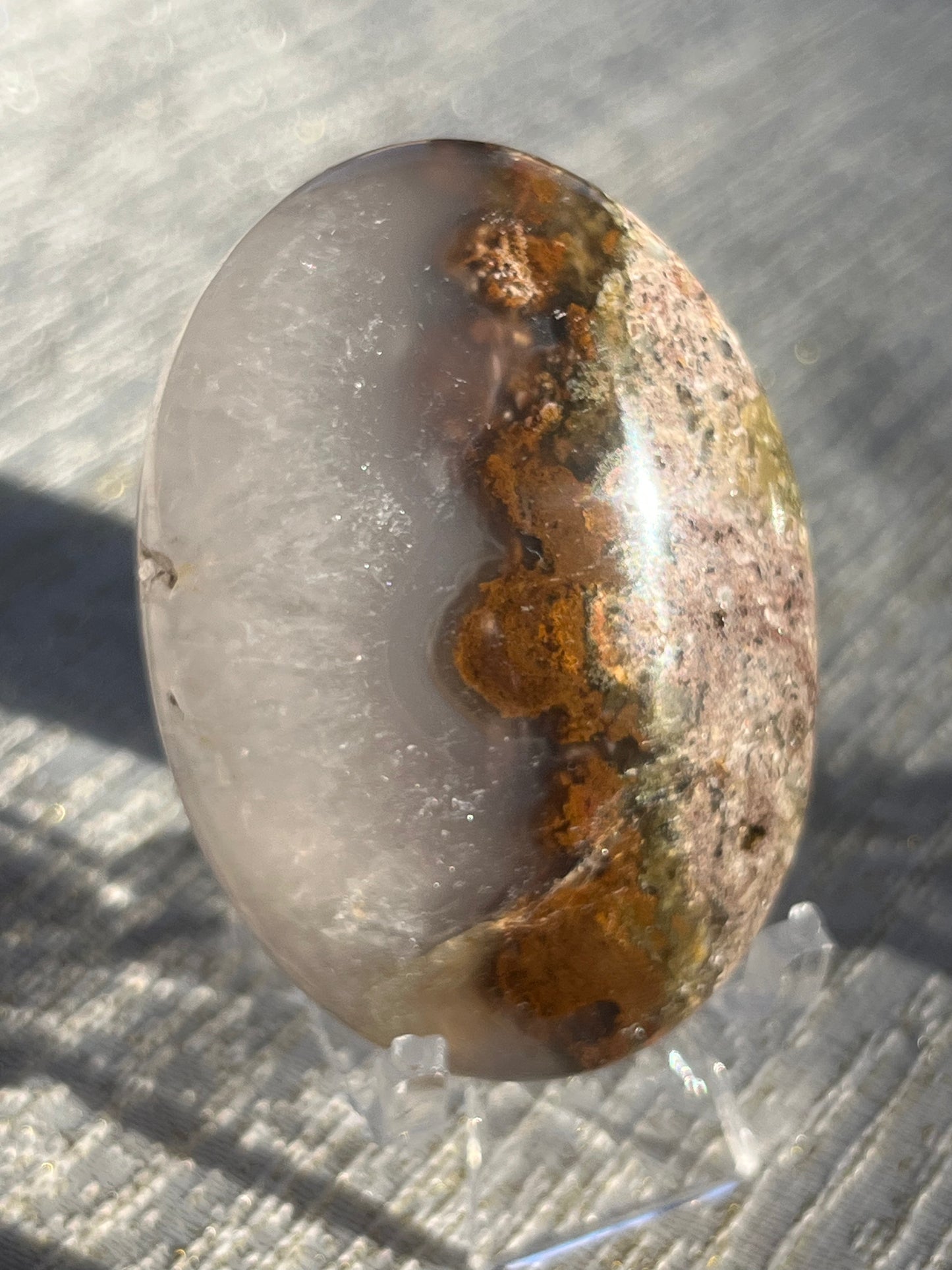 Nebula Agate Palmstones Lot B (3 pieces)
